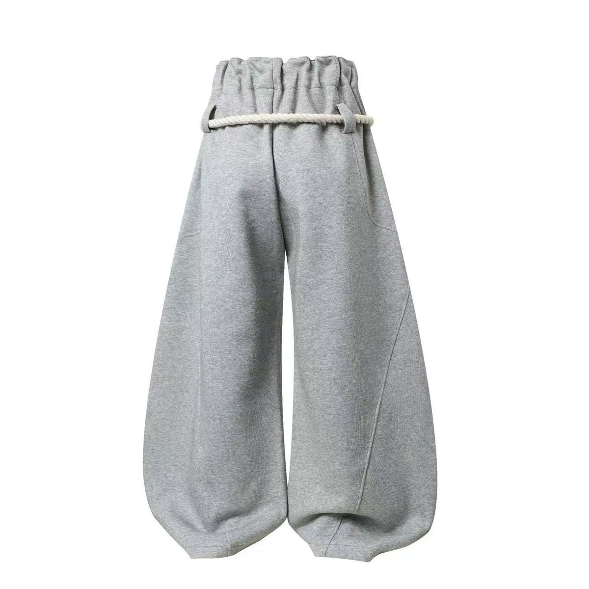 Thick Rope Drawstring Baggy Wide Leg Sweatpants