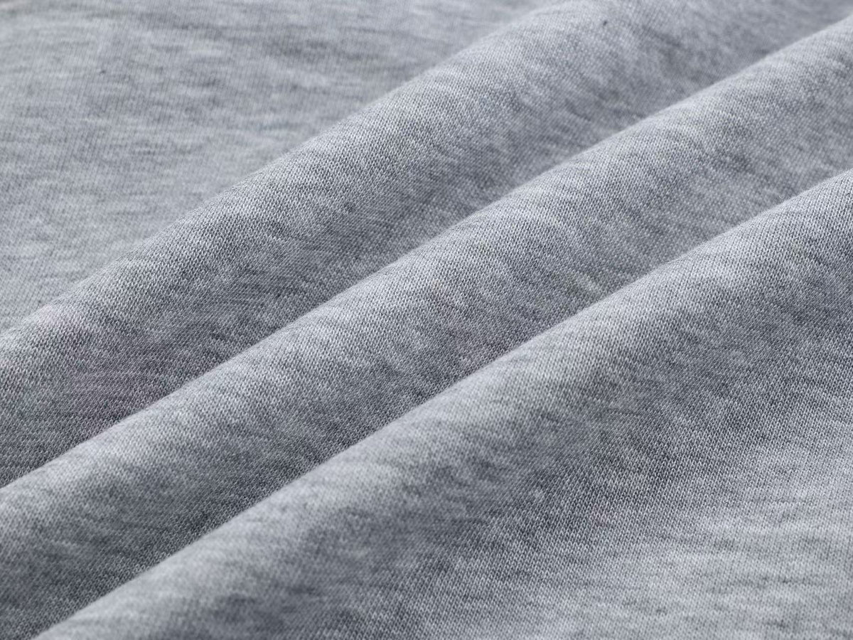 Double Waist Grid Number 7 Patch Wide Leg Sweatpants