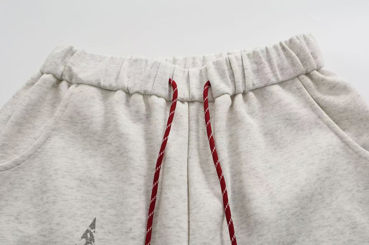Unisex Vintage Cowboy Star Print Wide Leg Sweatpants
