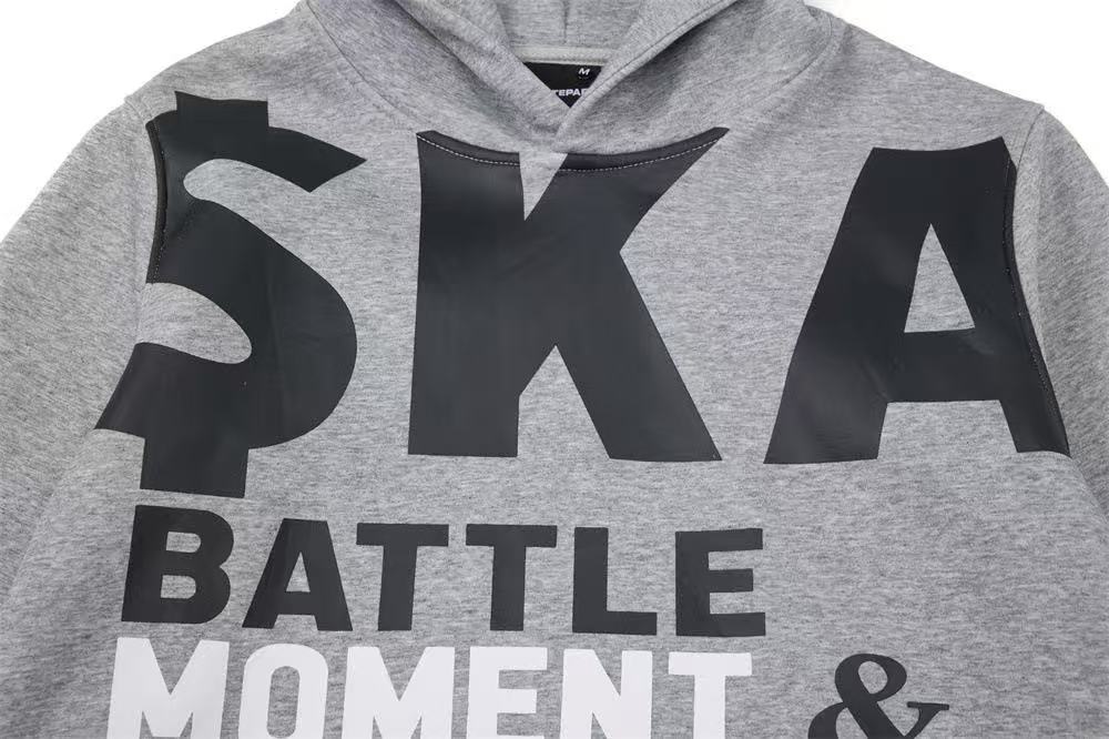 Cropped Bold Block Letter Slogan Pullover Hoodie