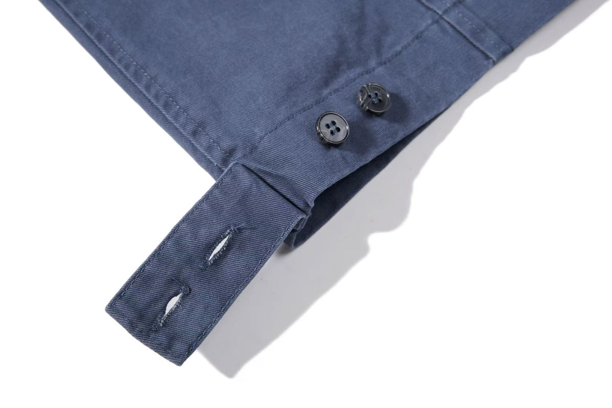 Vintage Ribbed Waistband Wide Leg Cargo Pants