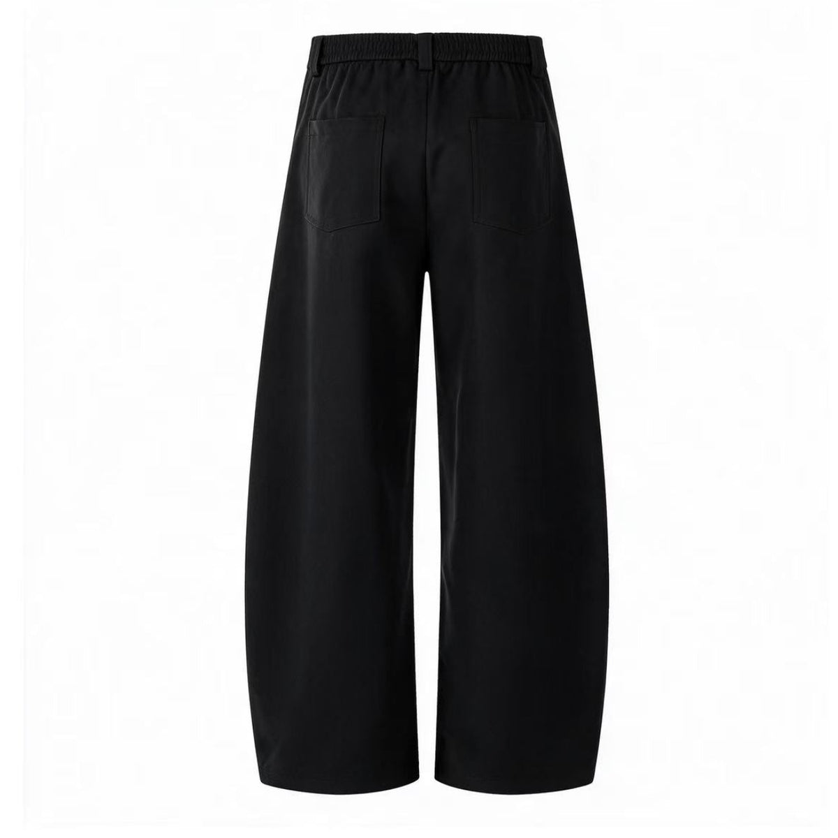 Lace-Up Knot Graphic Print Wide-Leg Suit Pants