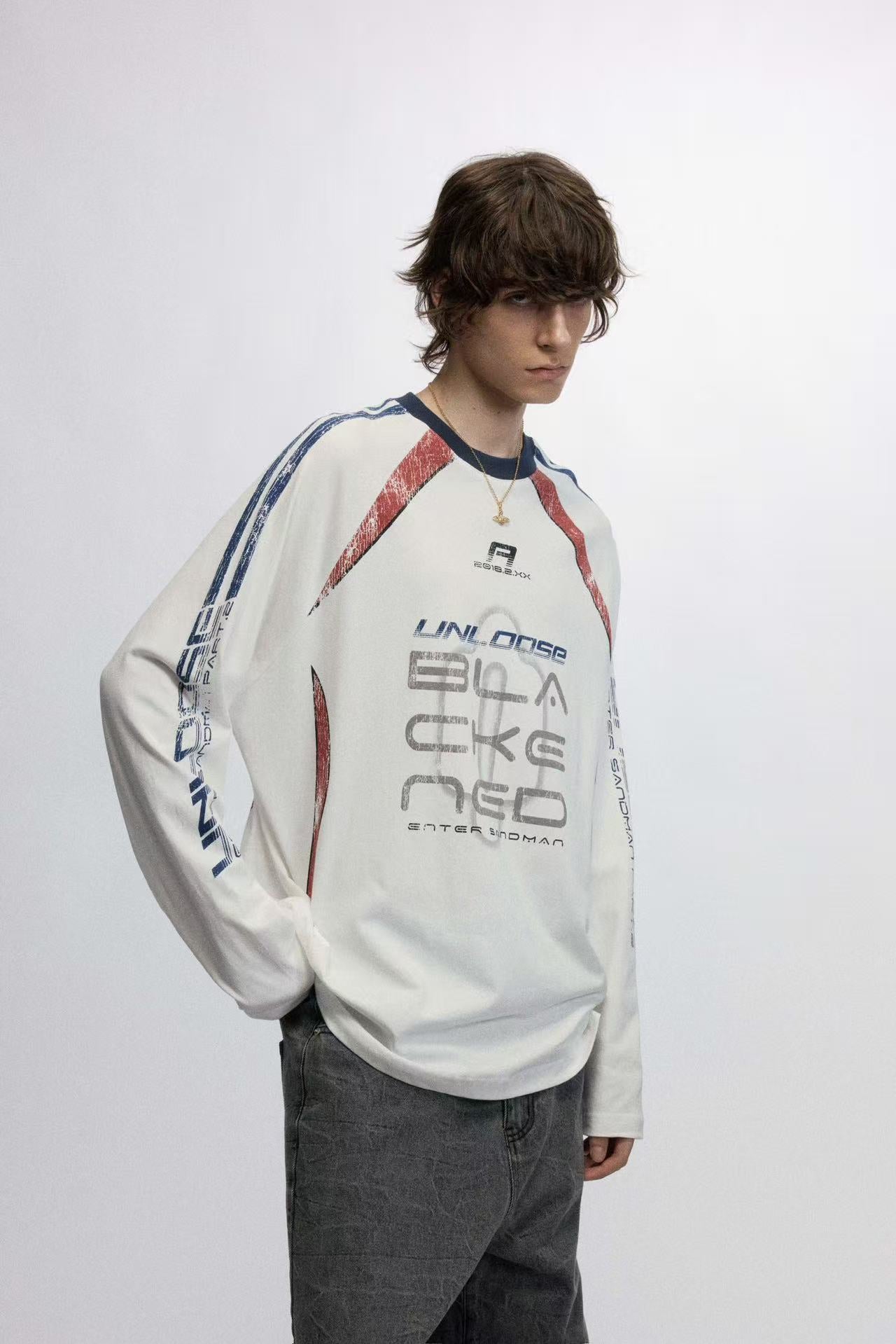 Retro Printed Long Sleeve