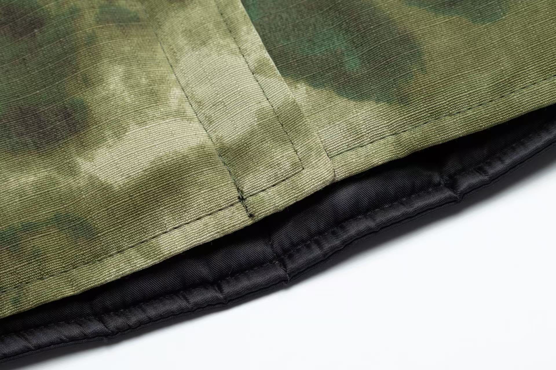 Retro Camo Quilted Jacket