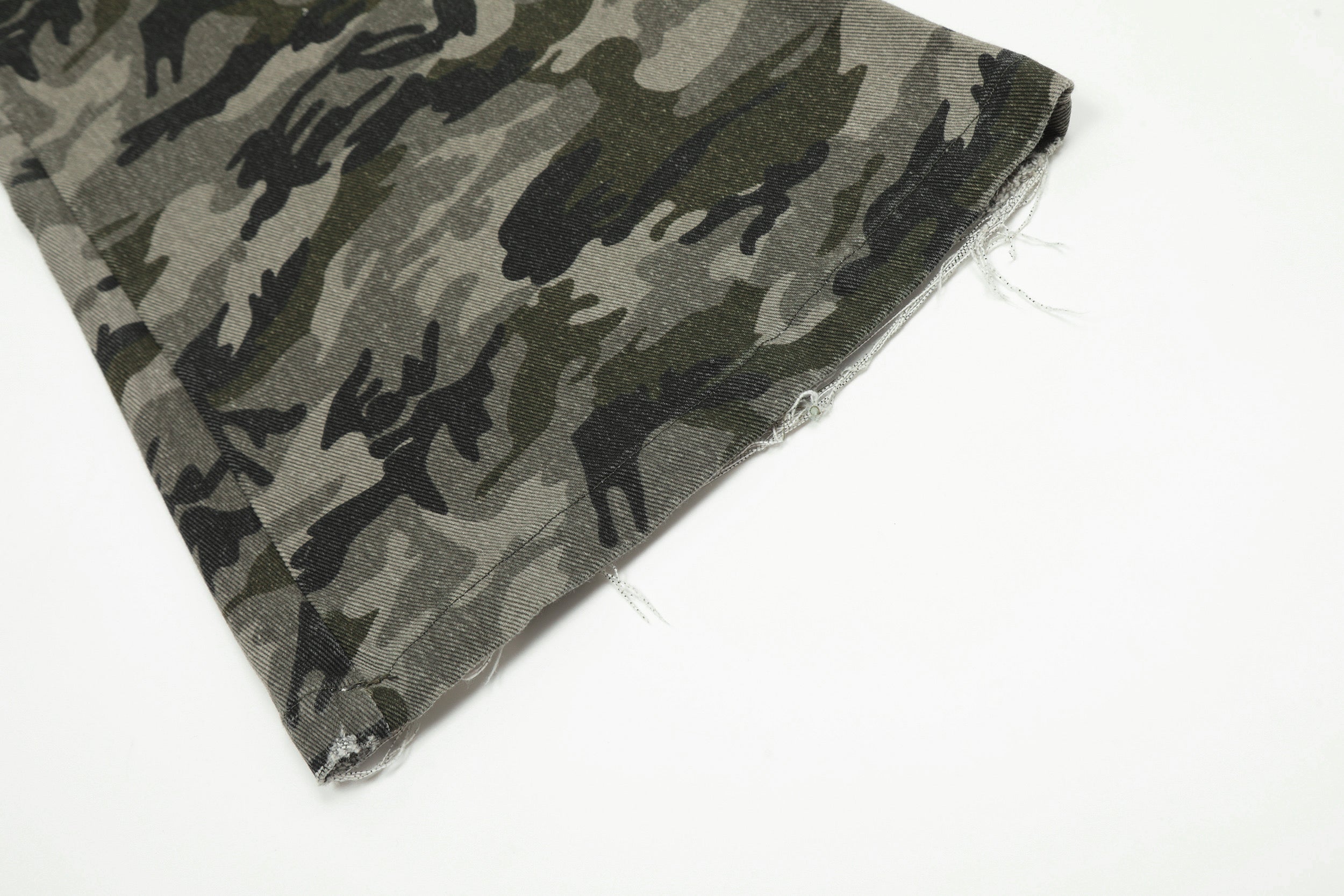 Camo Bell-Bottom Jeans