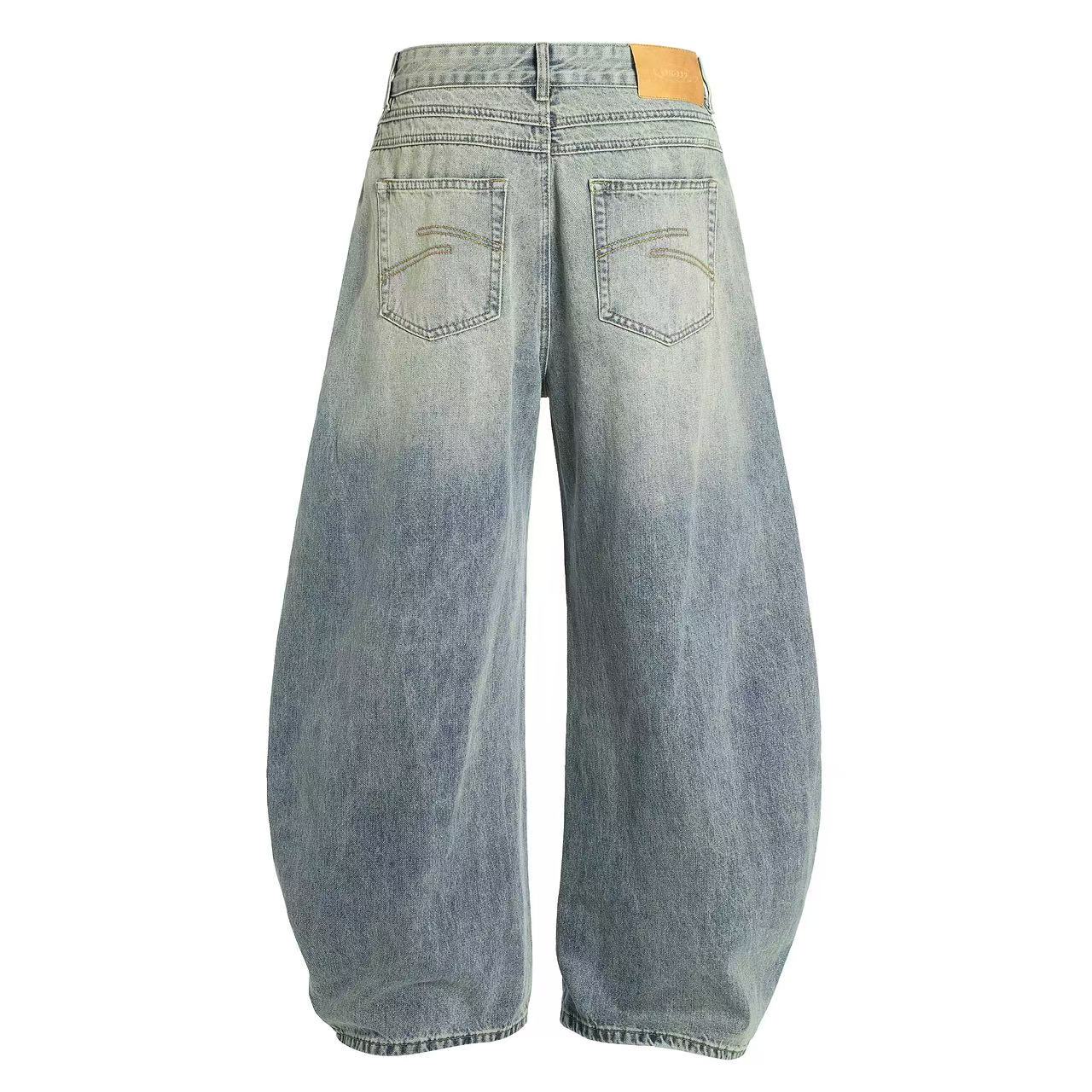 Distressed Wide-Leg Scythe Jeans