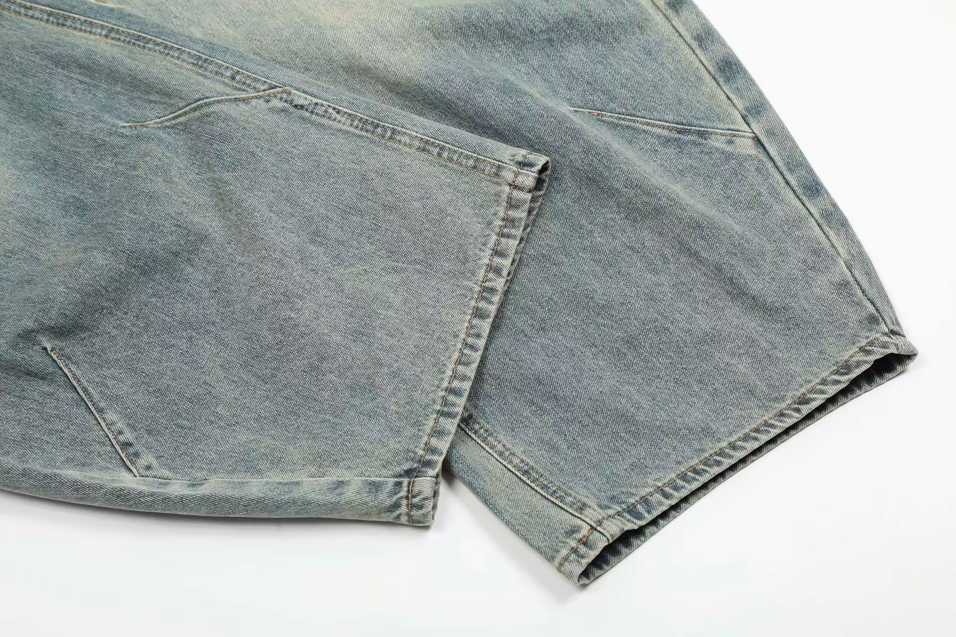 Distressed Wide-Leg Scythe Jeans