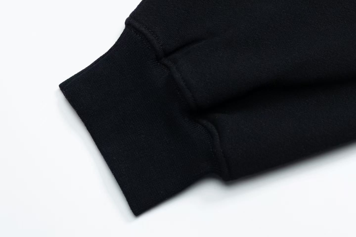 Paneled Hem Zip-Up Hoodie