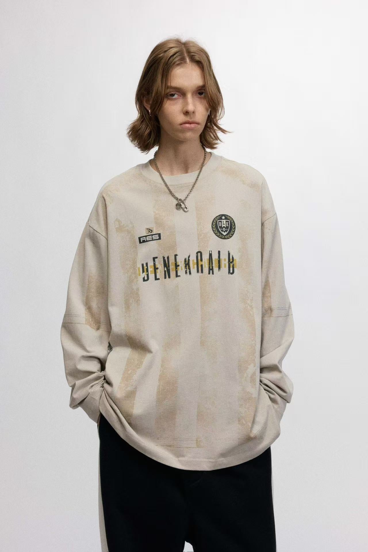 Retro Printed Long Sleeve