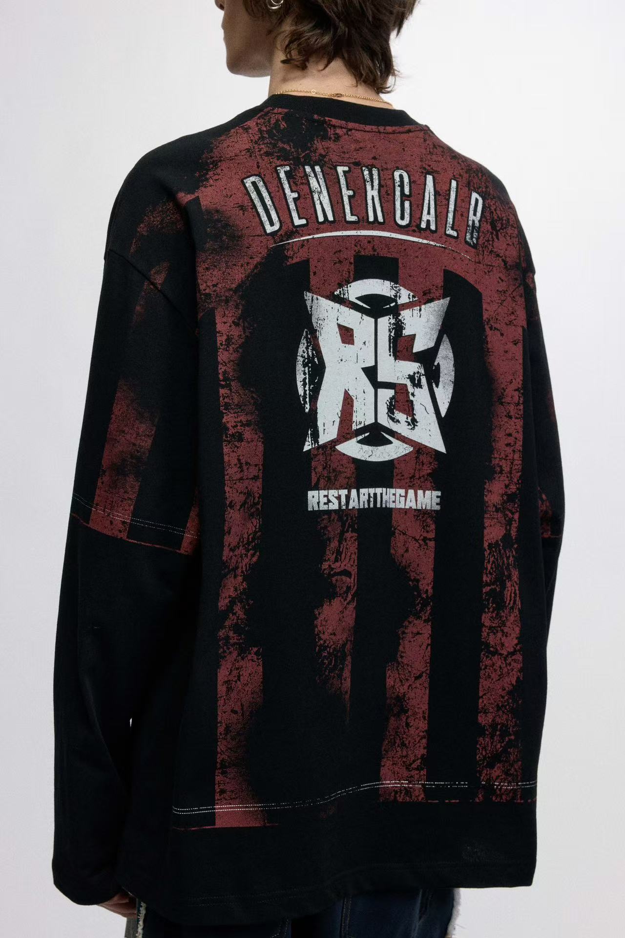 Retro Printed Long Sleeve