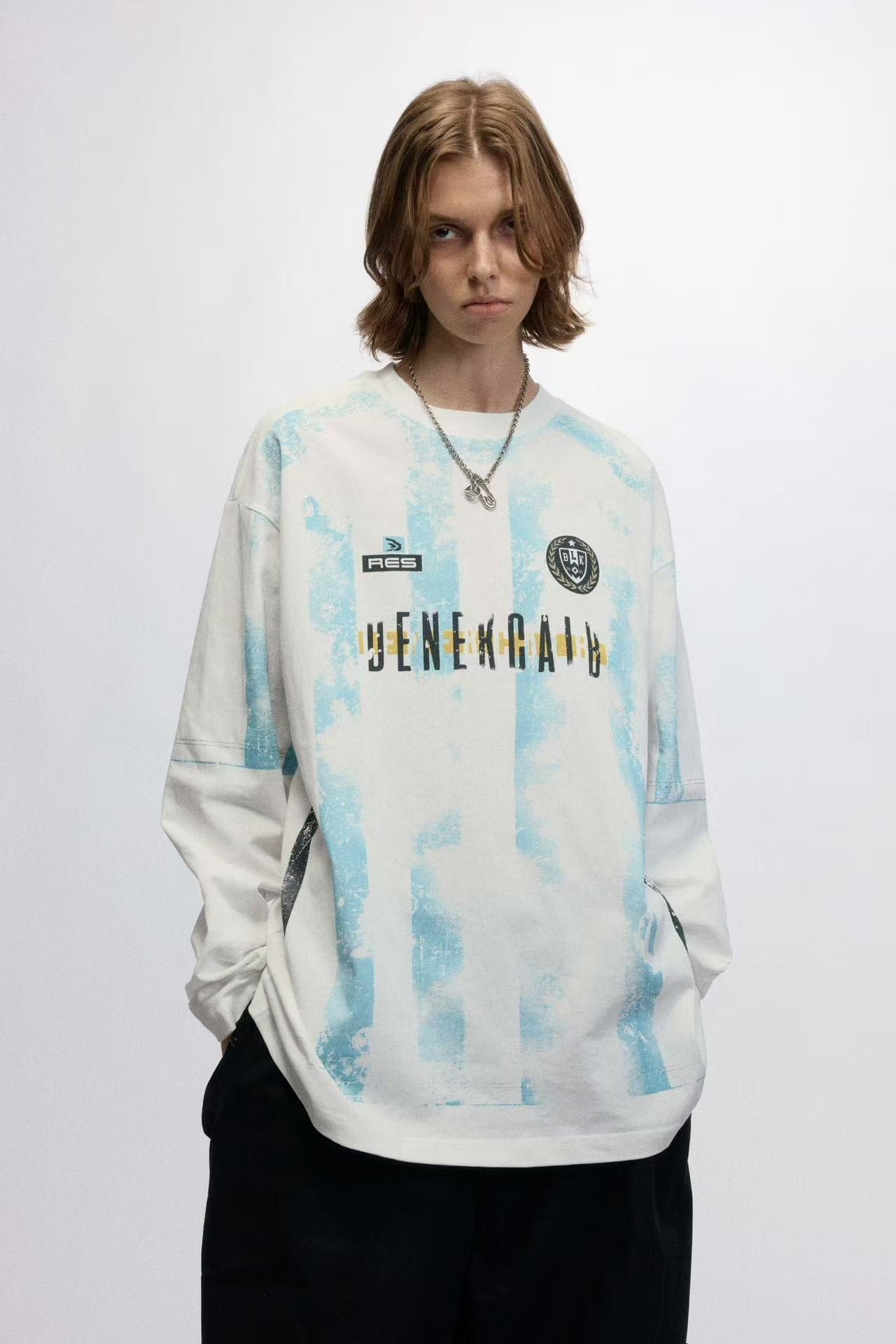 Retro Printed Long Sleeve