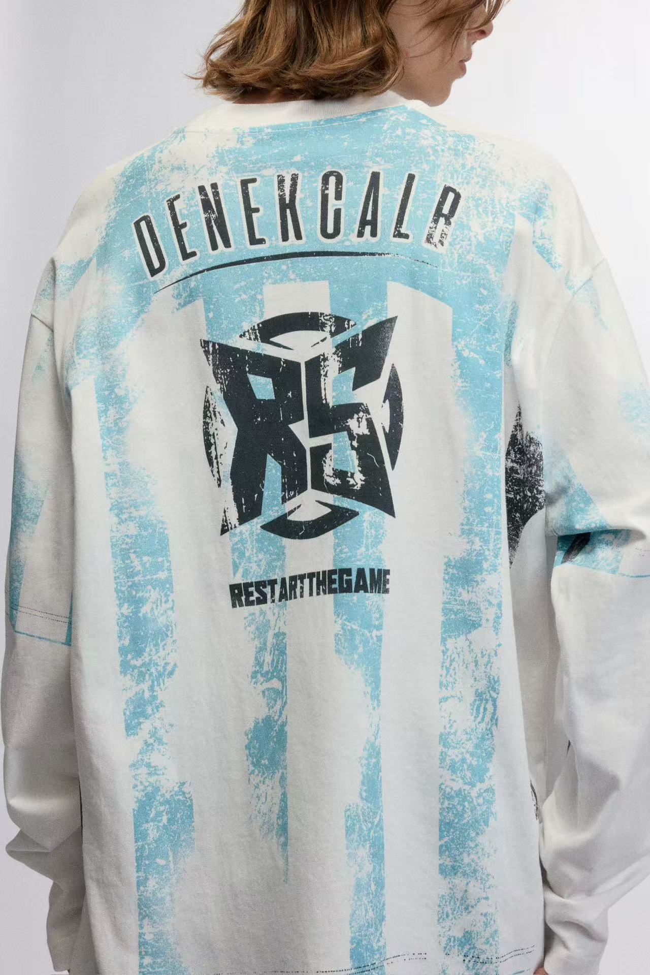 Retro Printed Long Sleeve