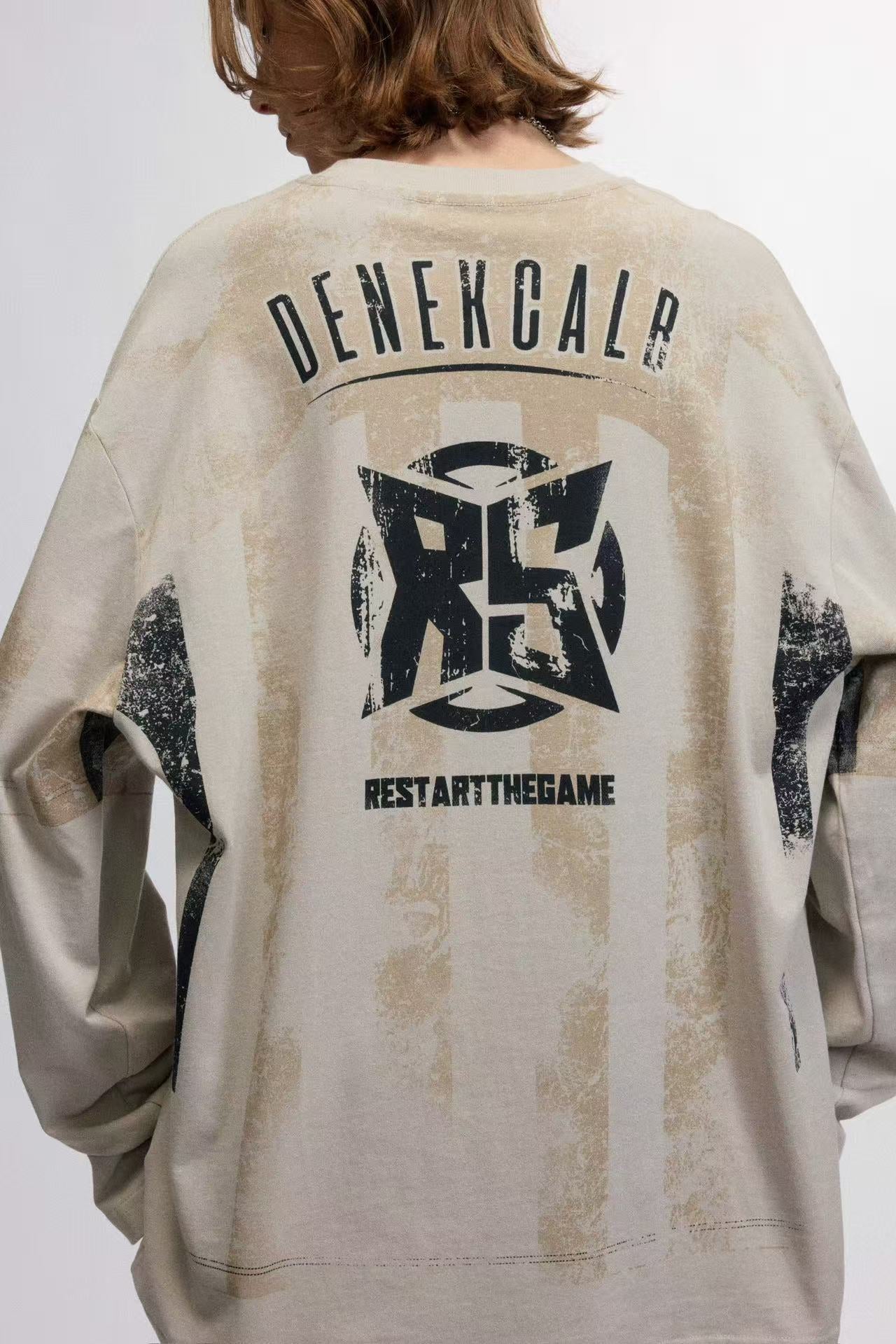 Retro Printed Long Sleeve