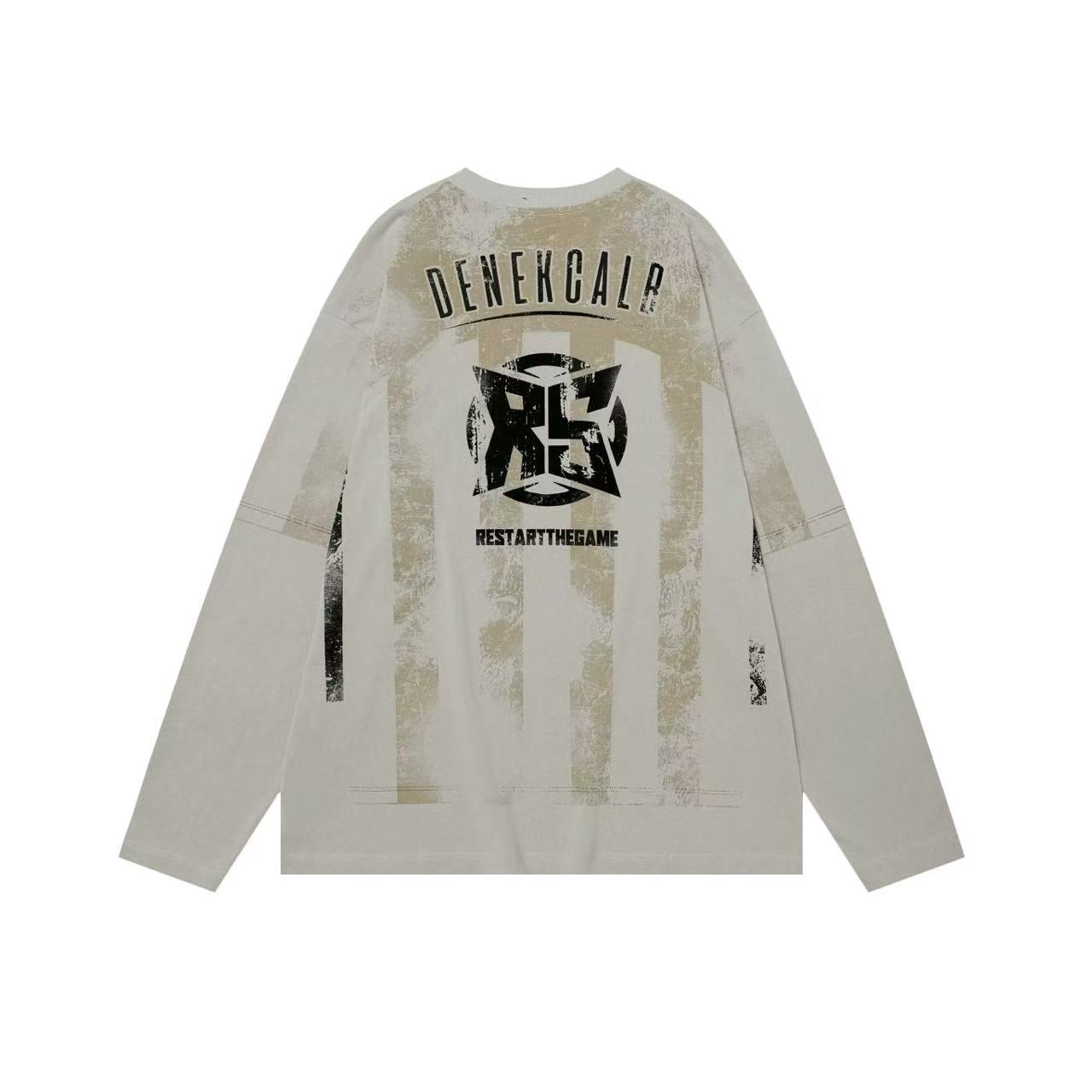 Retro Printed Long Sleeve