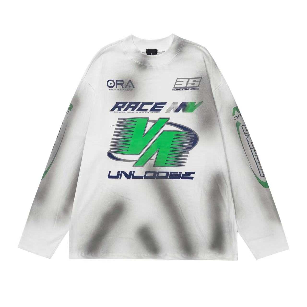 Retro Printed Long Sleeve