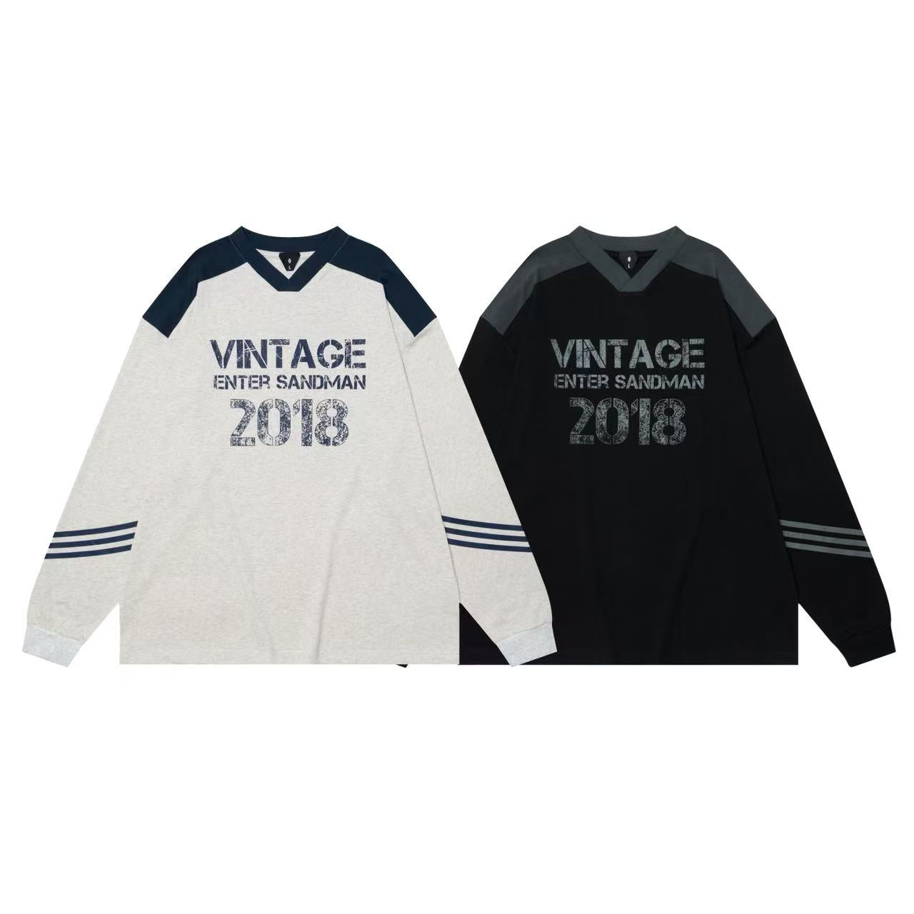 Retro Printed Long Sleeve