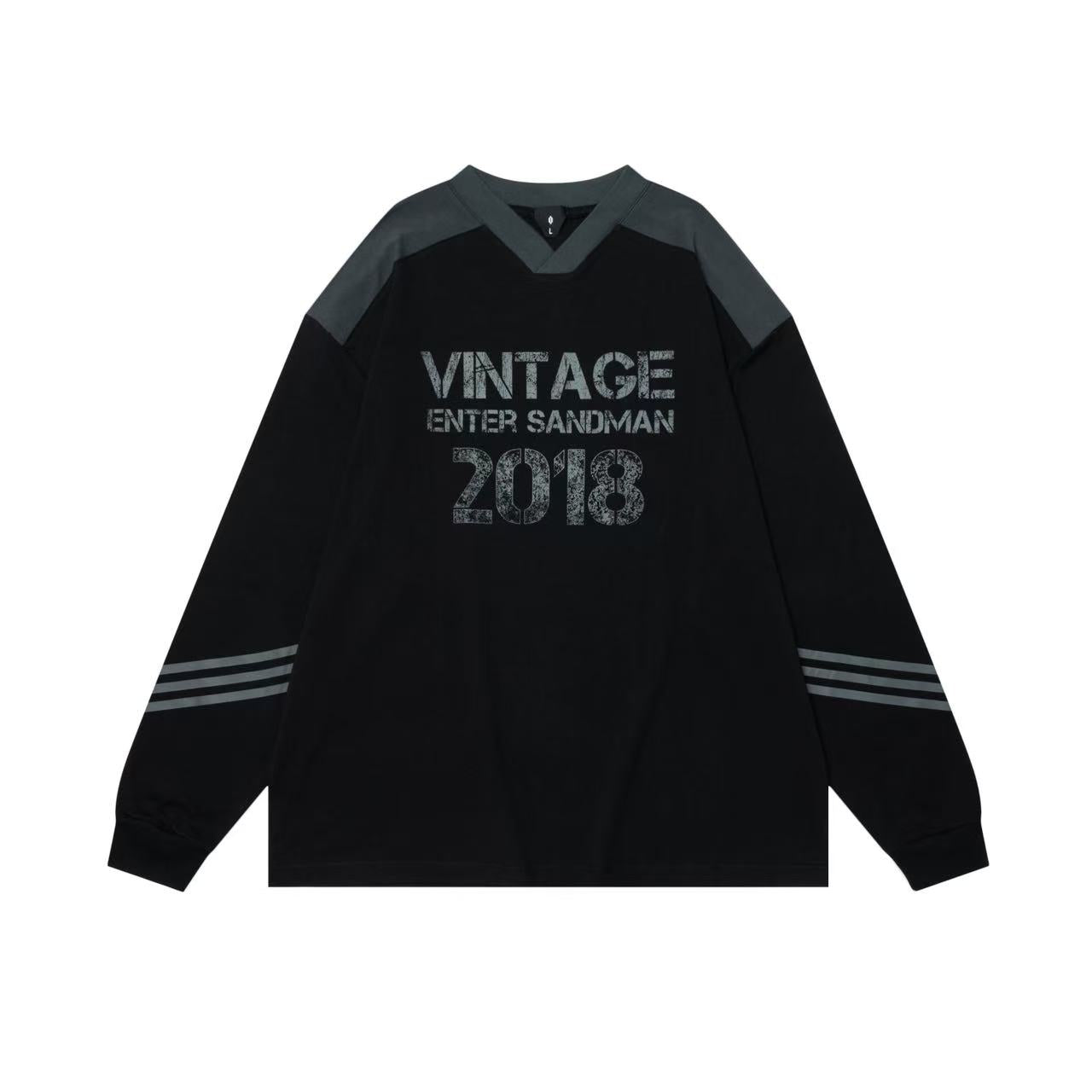 Retro Printed Long Sleeve