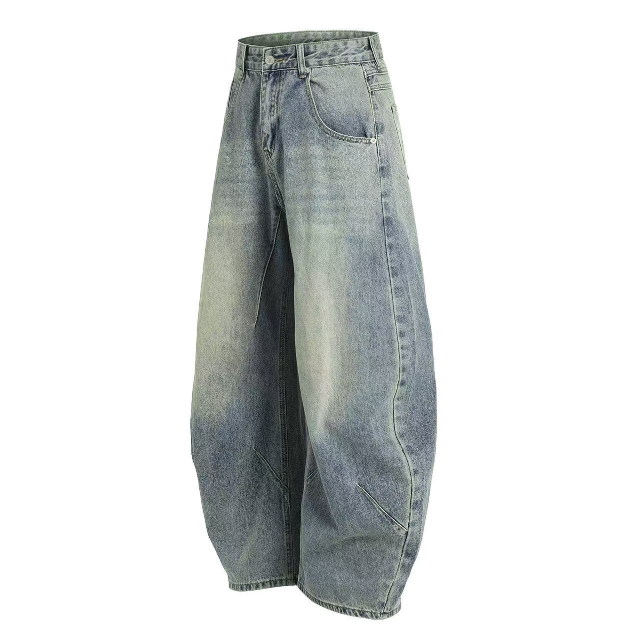 Distressed Wide-Leg Scythe Jeans