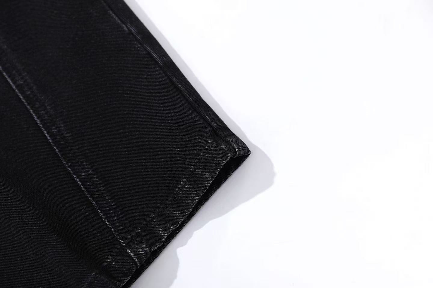 Washed Wide-Leg Baggy Jeans