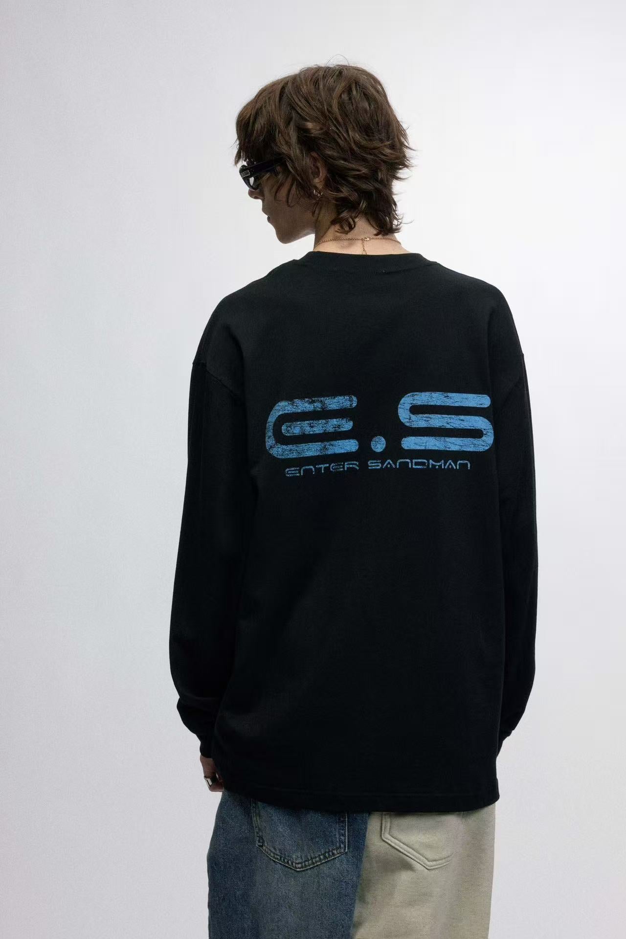 Retro Printed Long Sleeve
