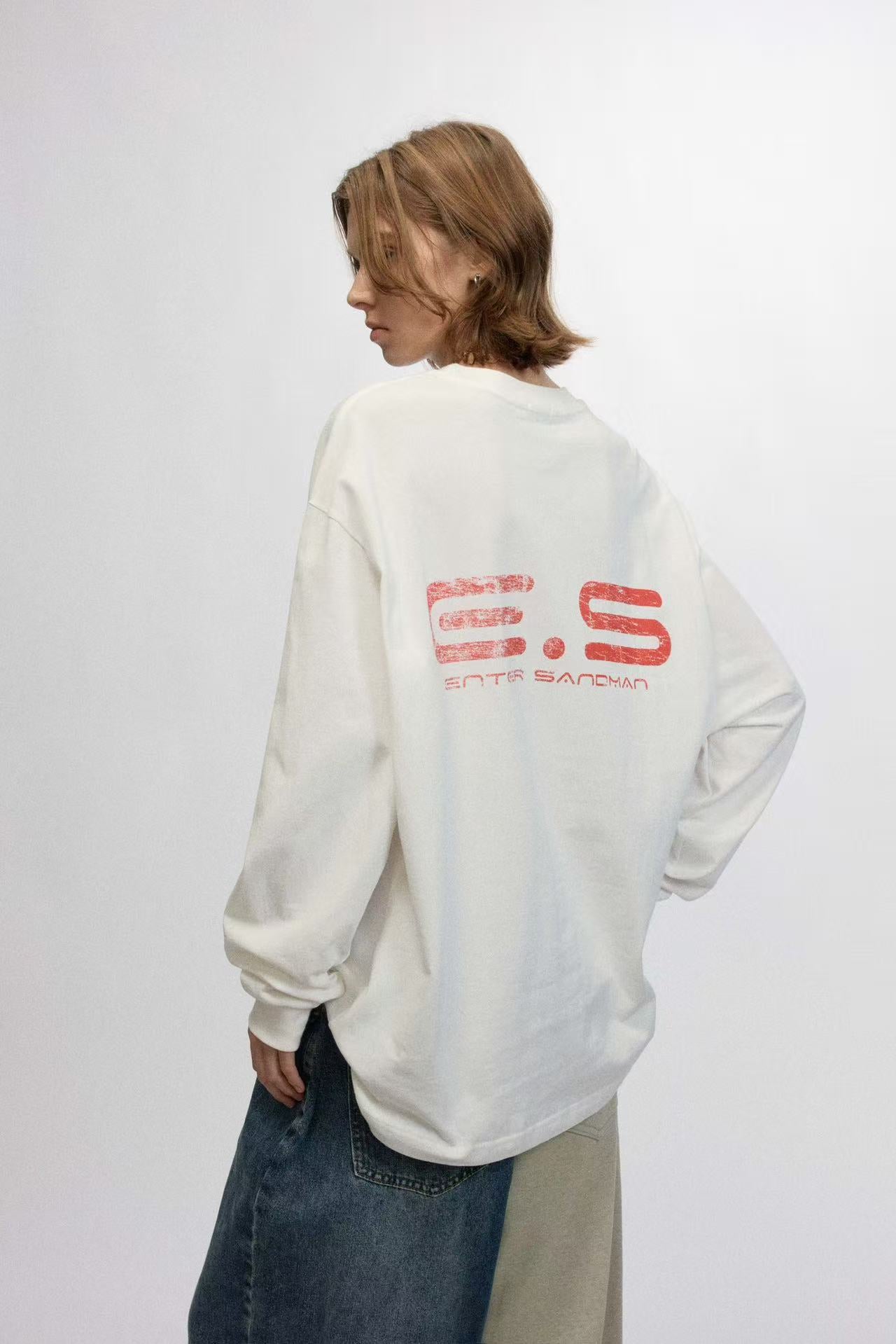 Retro Printed Long Sleeve