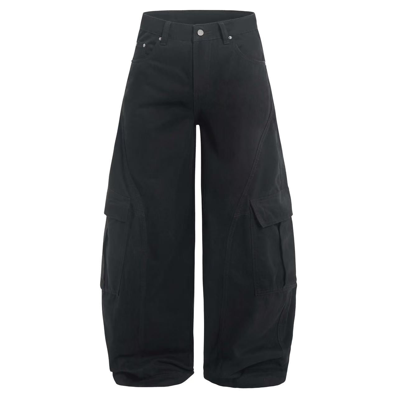 Wide-Leg Cargo Pants