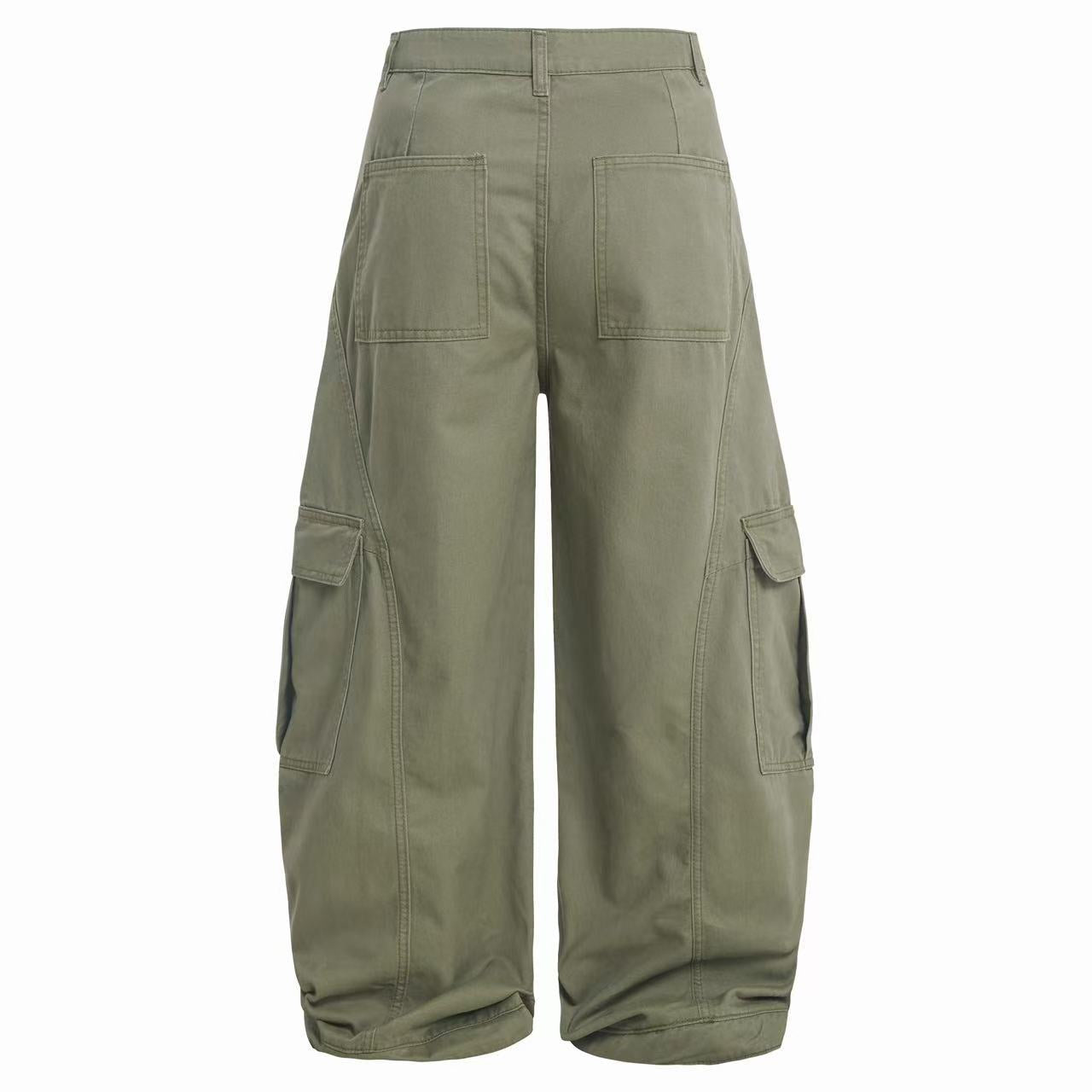 Wide-Leg Cargo Pants