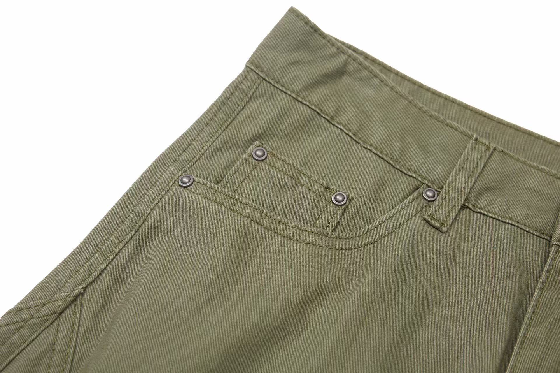 Wide-Leg Cargo Pants