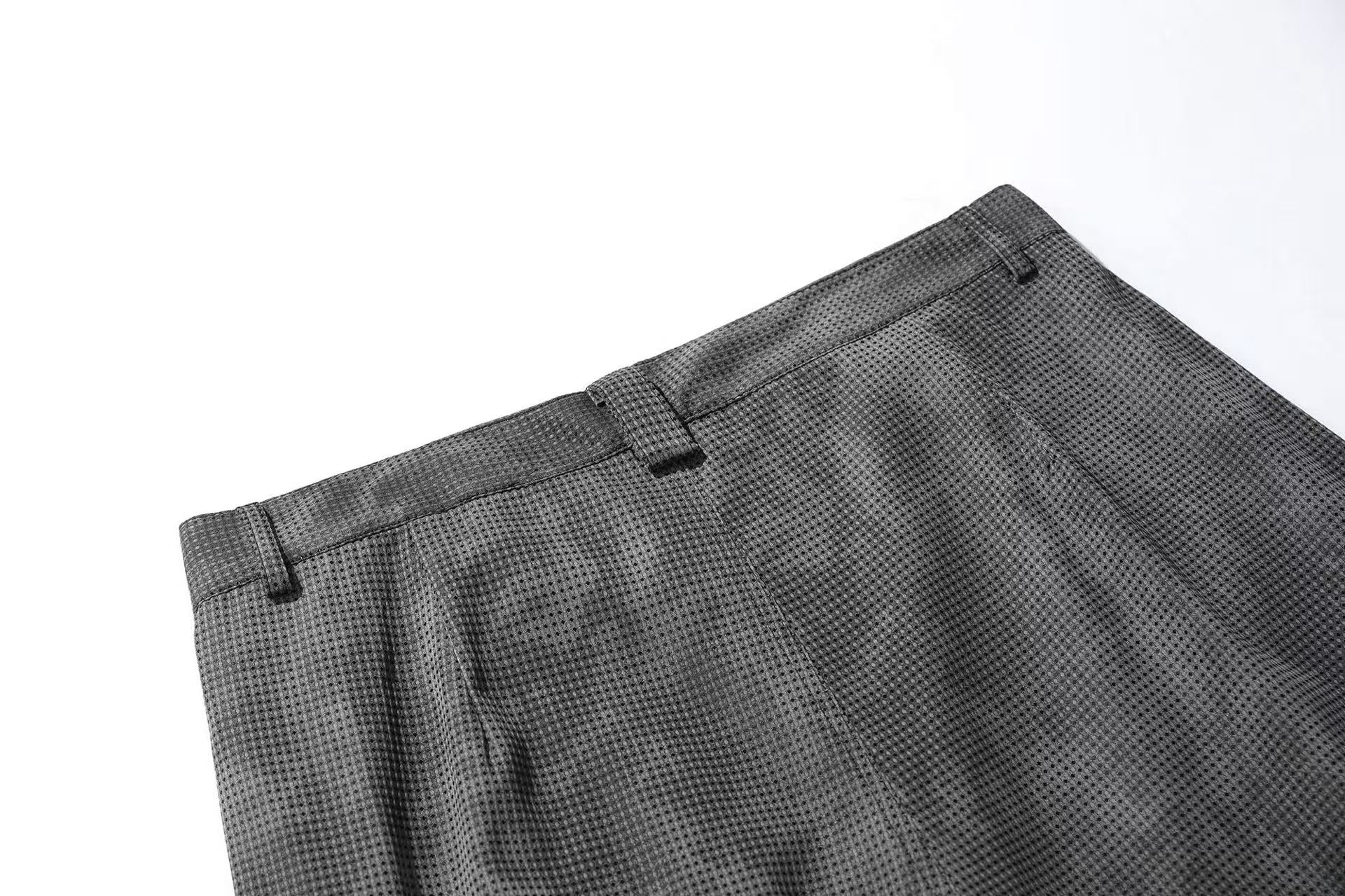 Distressed Wide-Leg Knee-Length Shorts