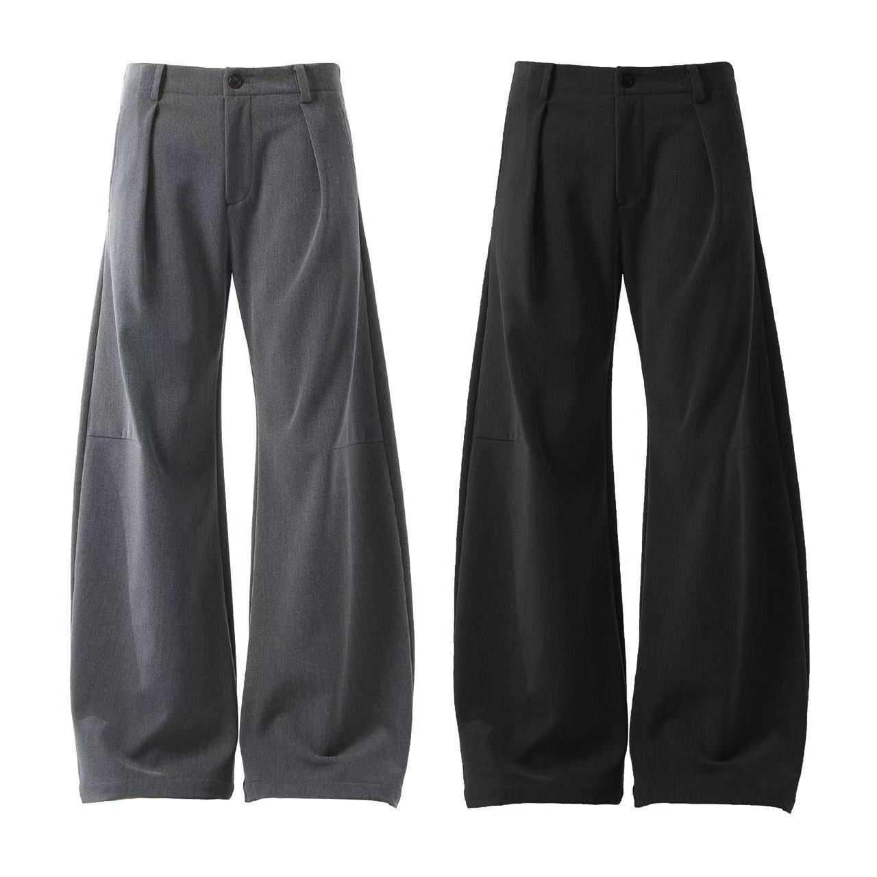 Wide-Leg Suit Pants