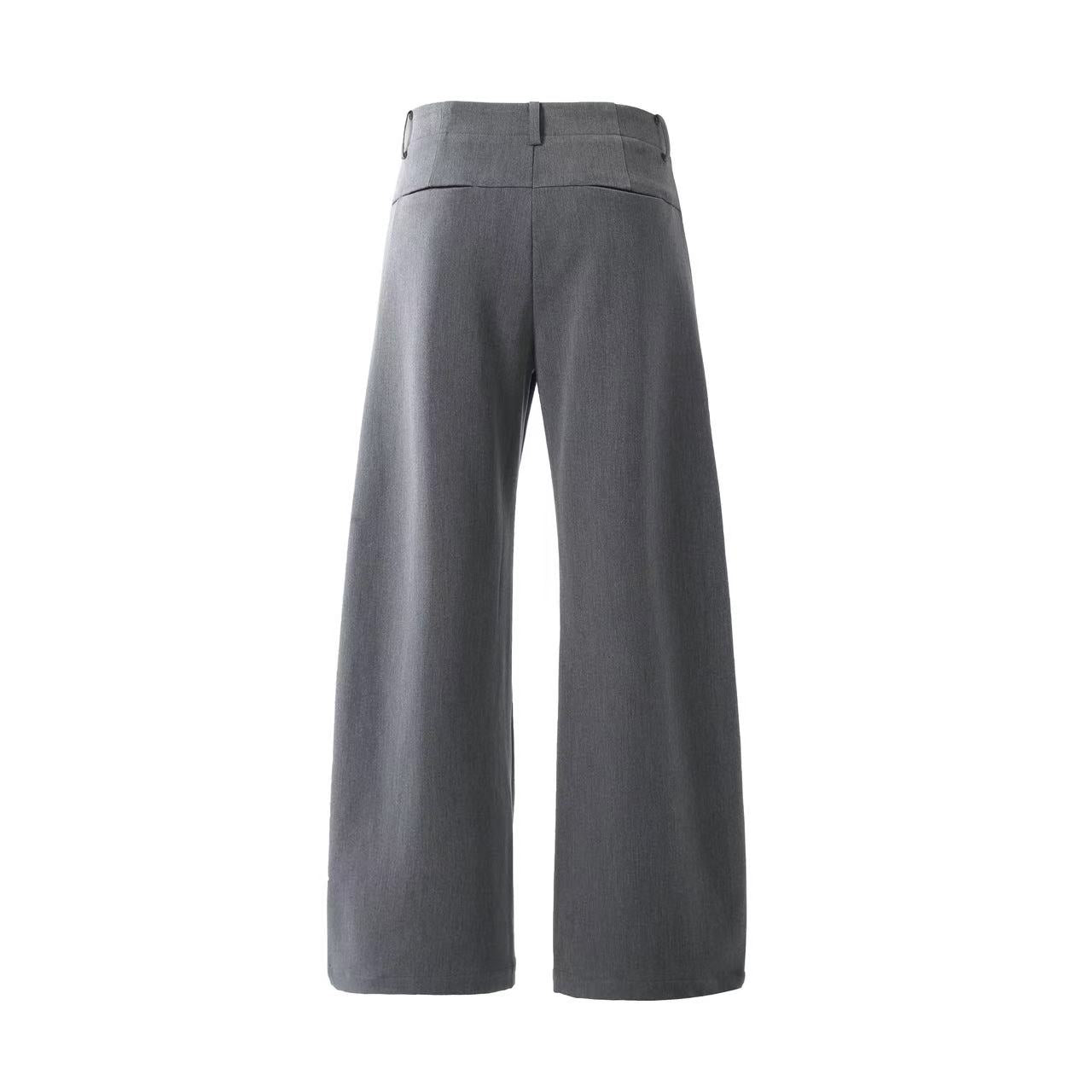 Wide-Leg Suit Pants