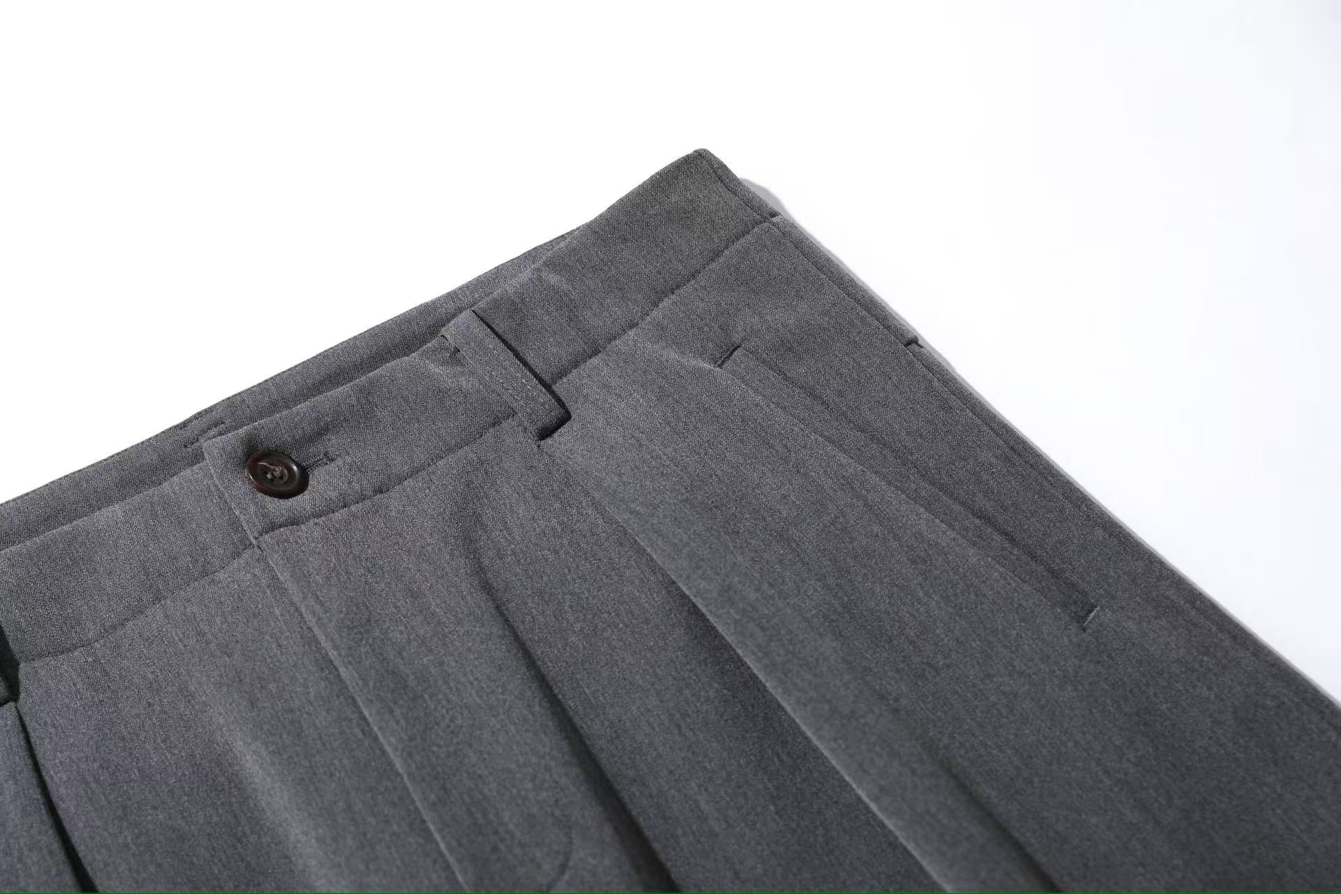 Wide-Leg Suit Pants