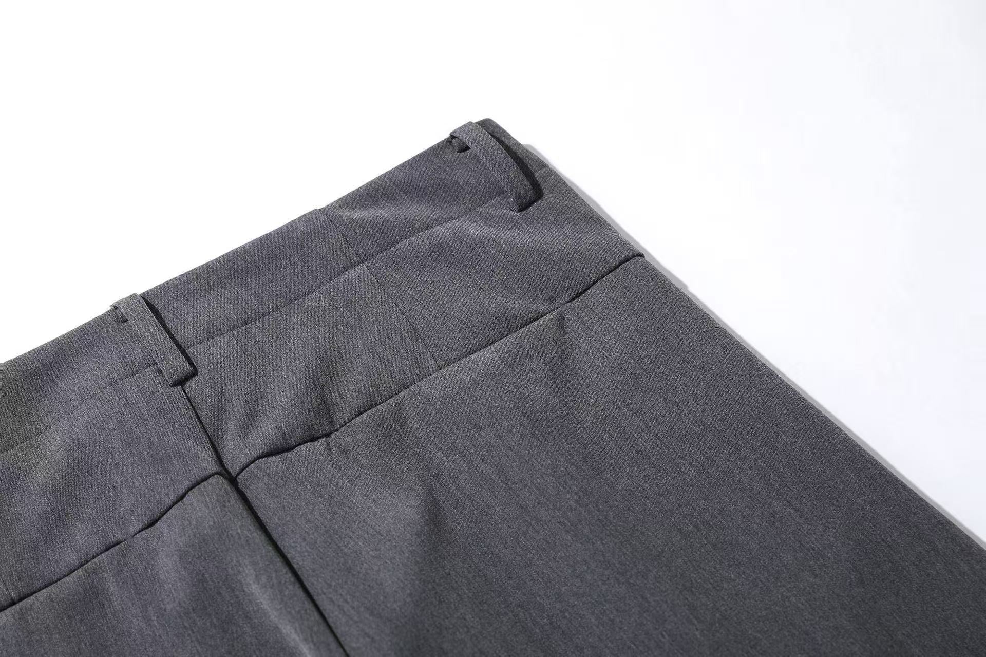 Wide-Leg Suit Pants