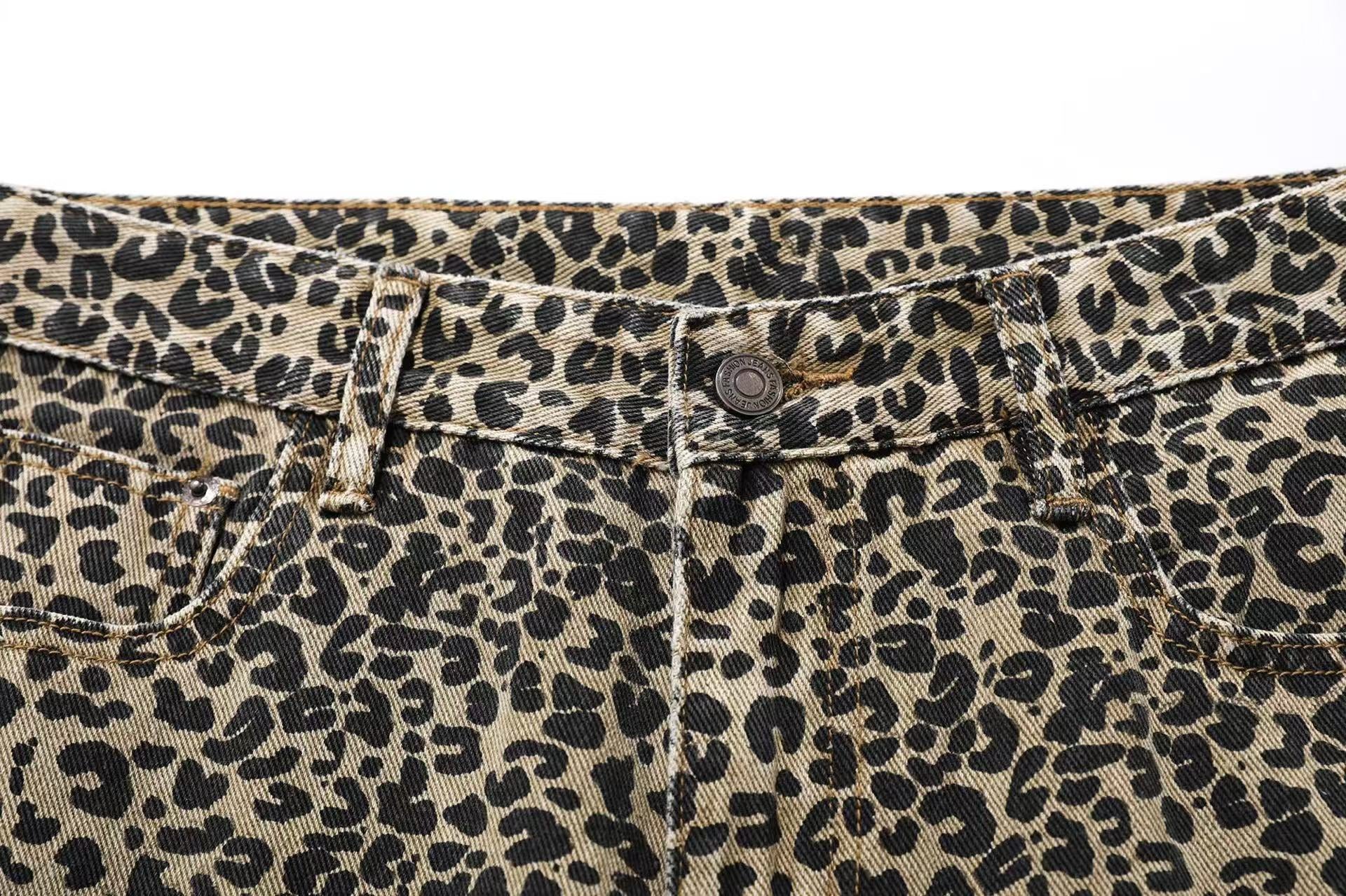 Leopard Print Jeans