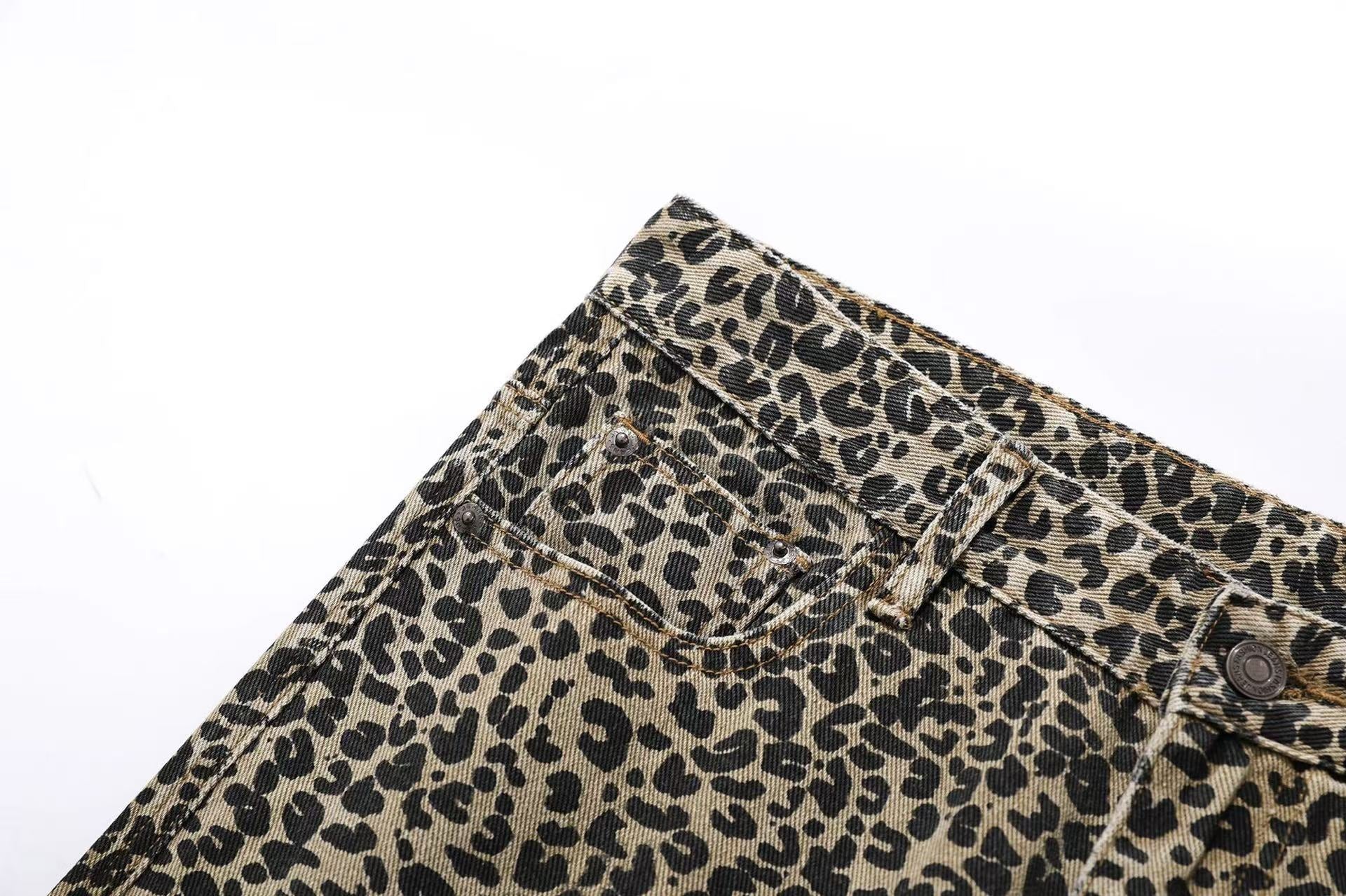 Leopard Print Jeans