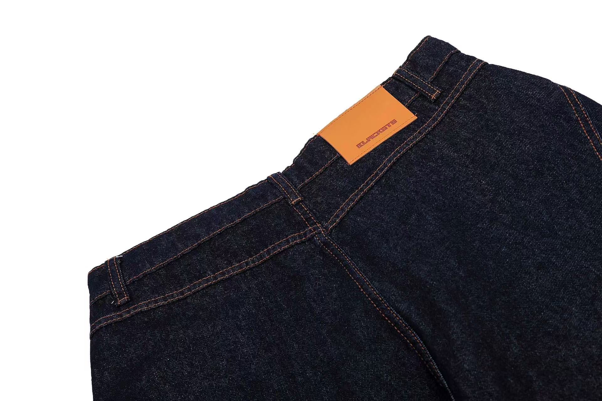 Distressed Wide-Leg Scythe Jeans