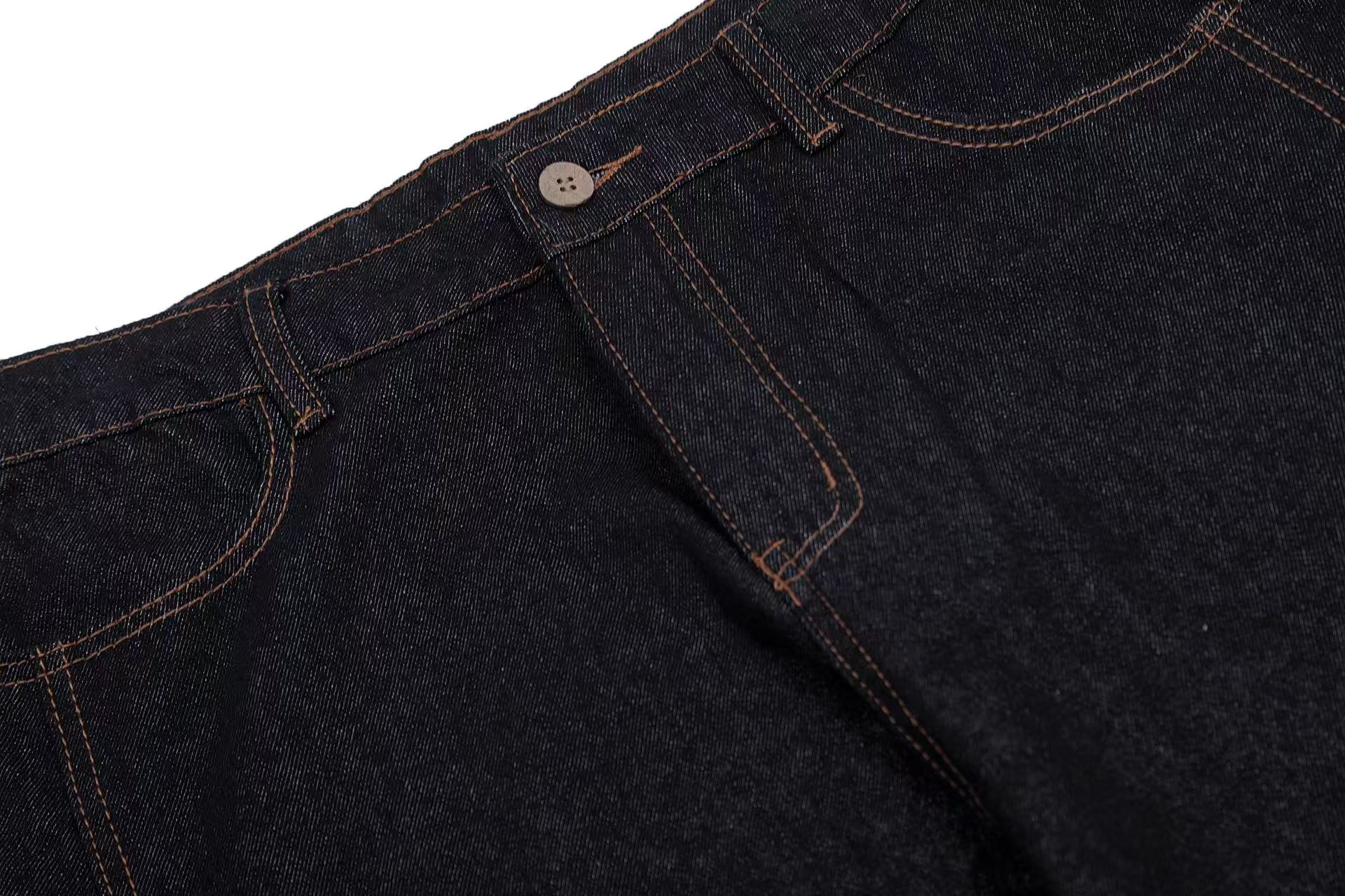 Distressed Wide-Leg Scythe Jeans