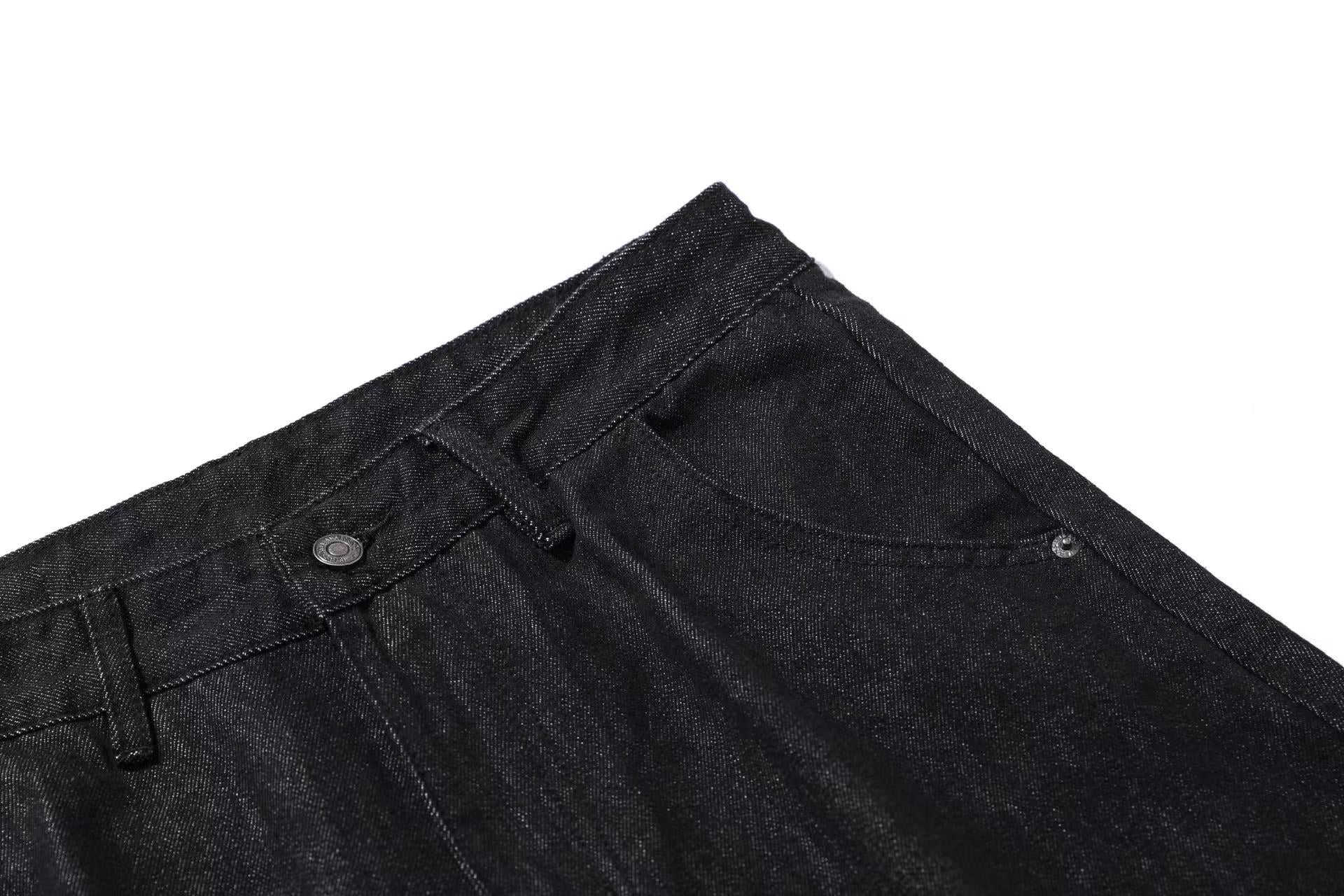 Distressed Wide-Leg Jeans
