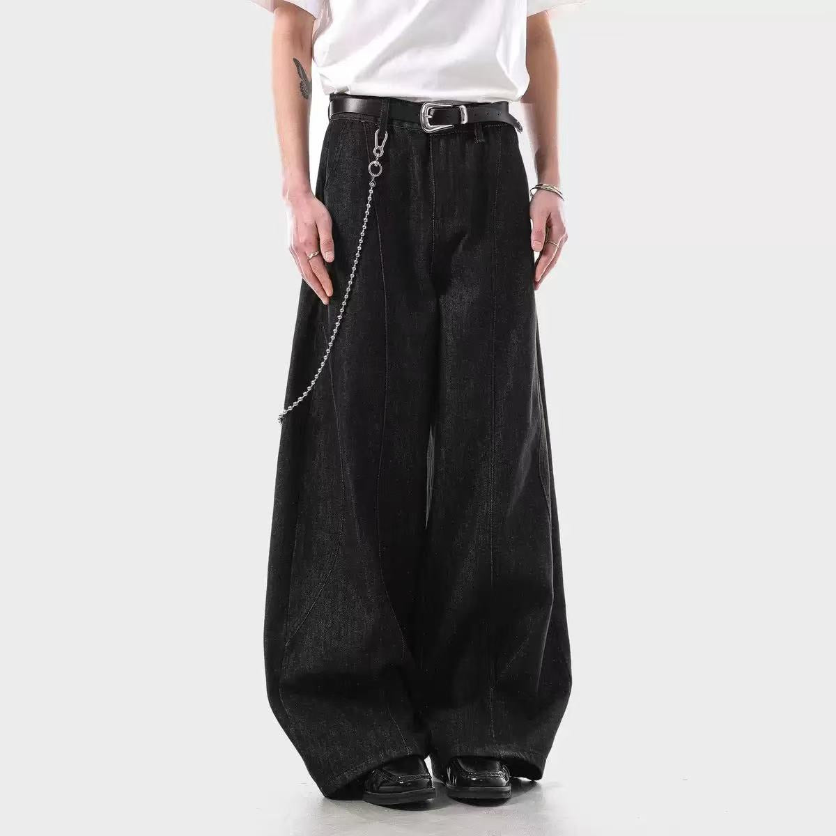 Wide-Leg Baggy Jeans