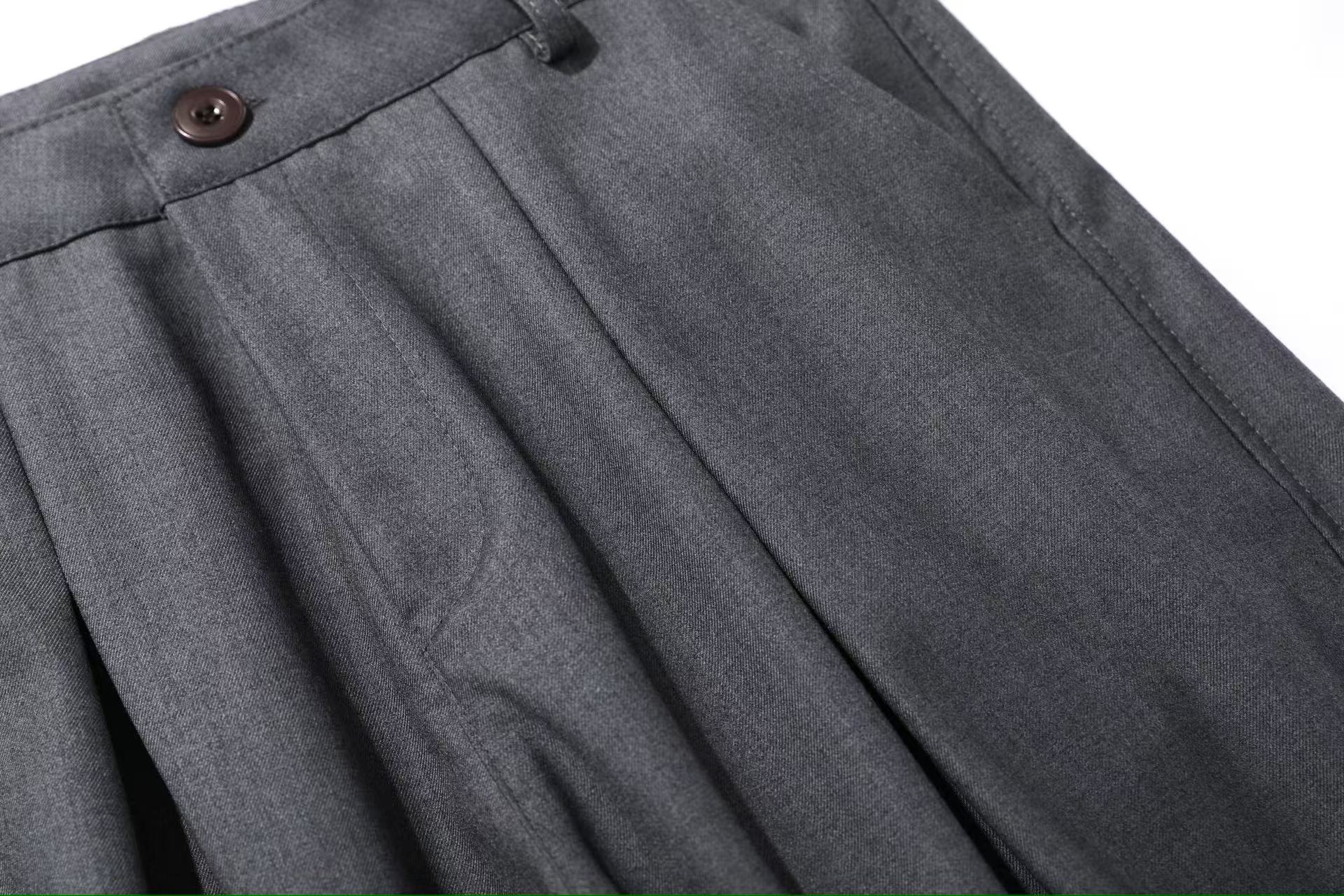 Wide-Leg Baggy Suit Pants