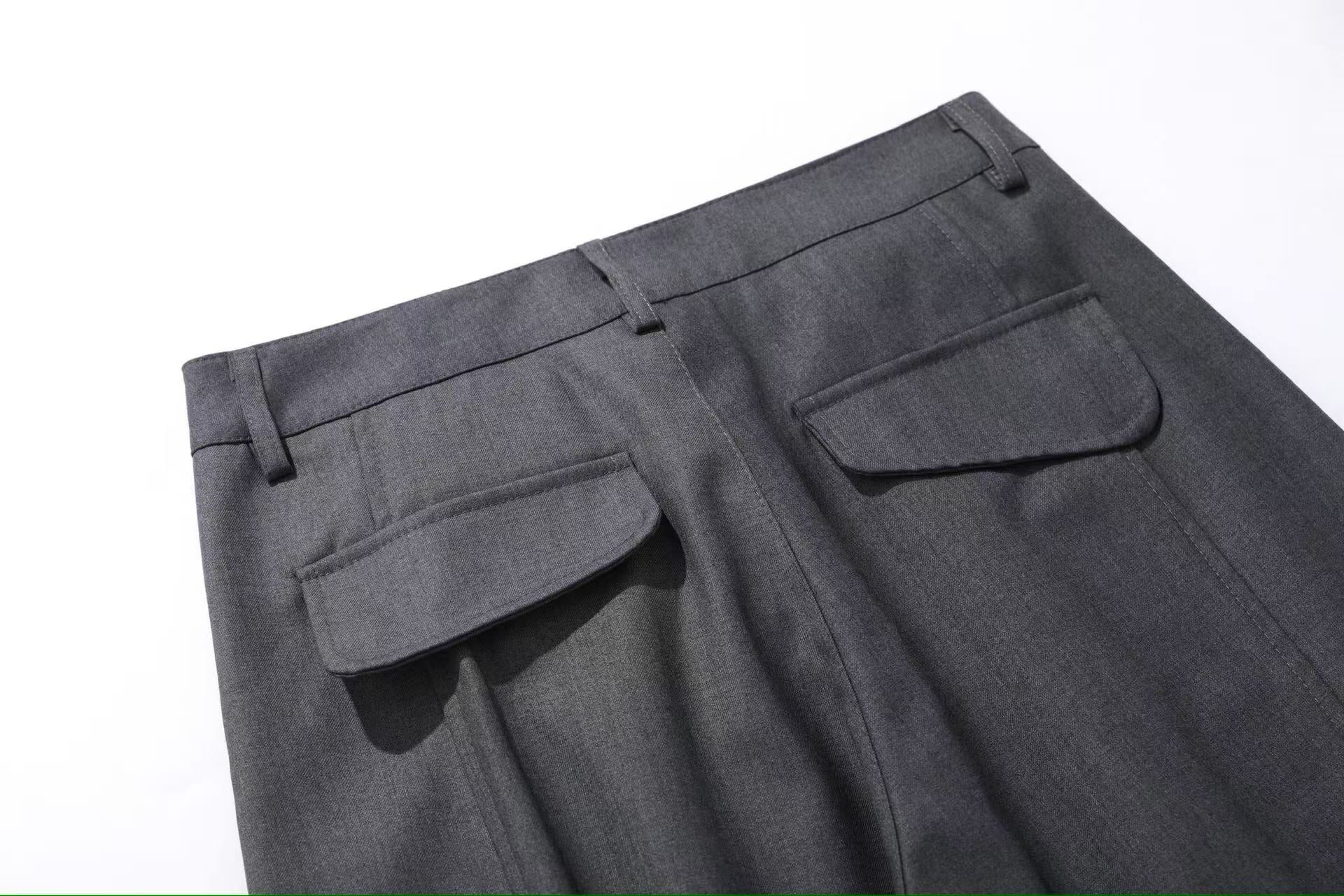 Wide-Leg Baggy Suit Pants