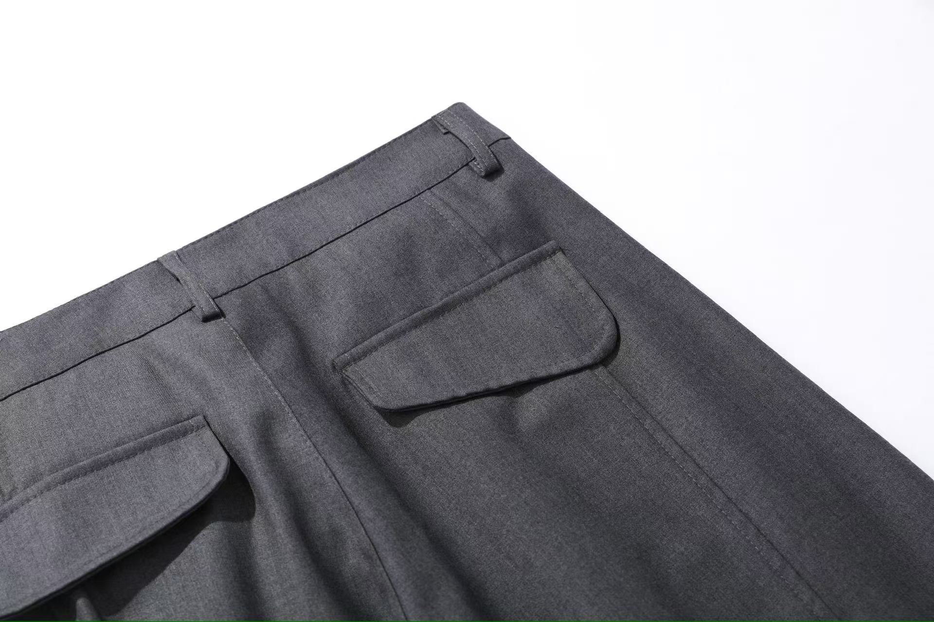 Wide-Leg Baggy Suit Pants