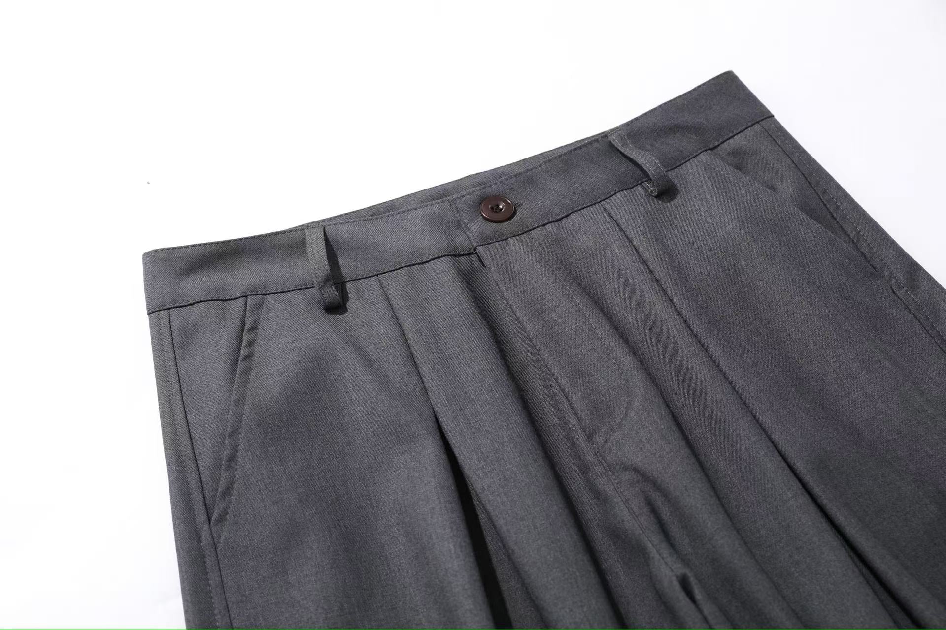 Wide-Leg Baggy Suit Pants