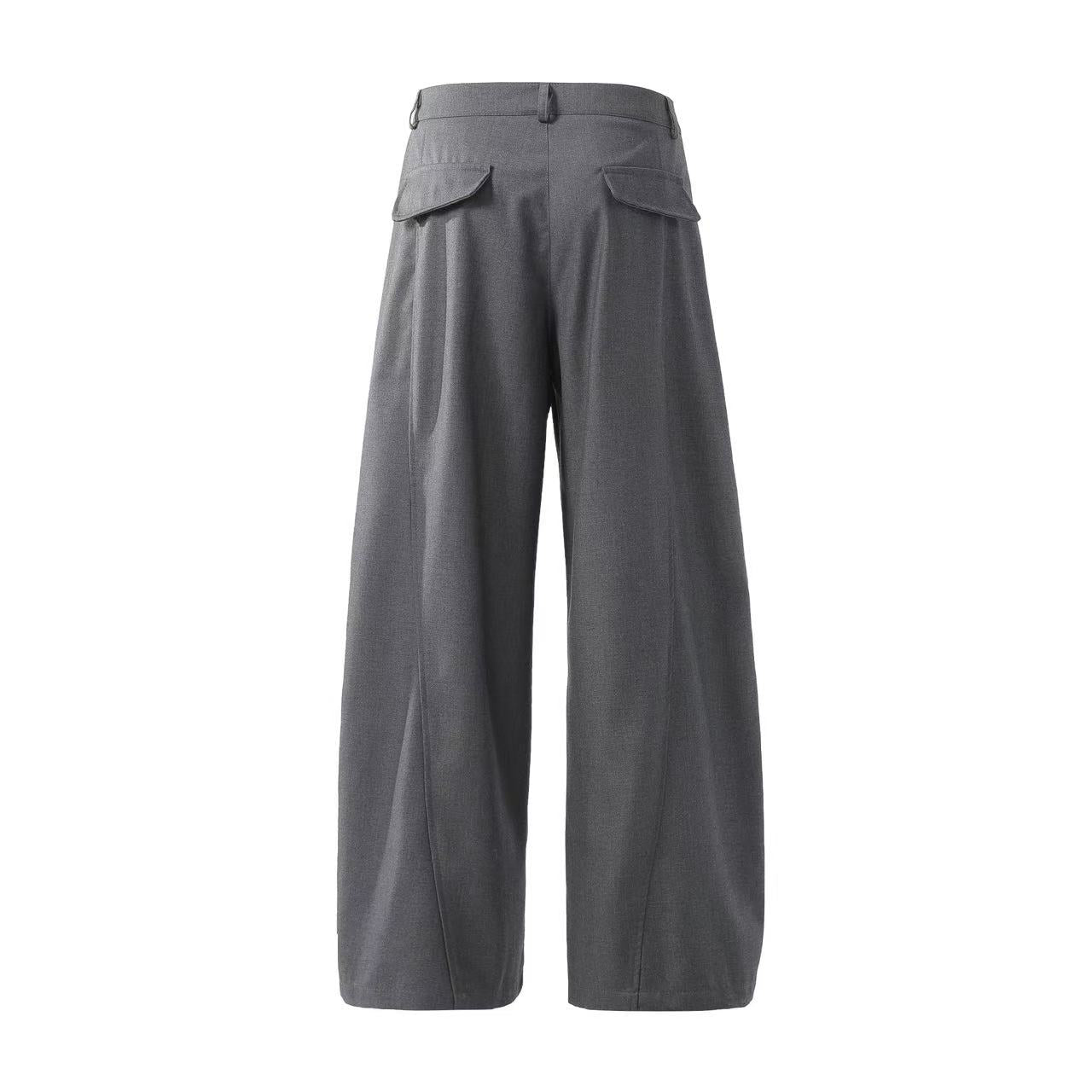 Wide-Leg Baggy Suit Pants