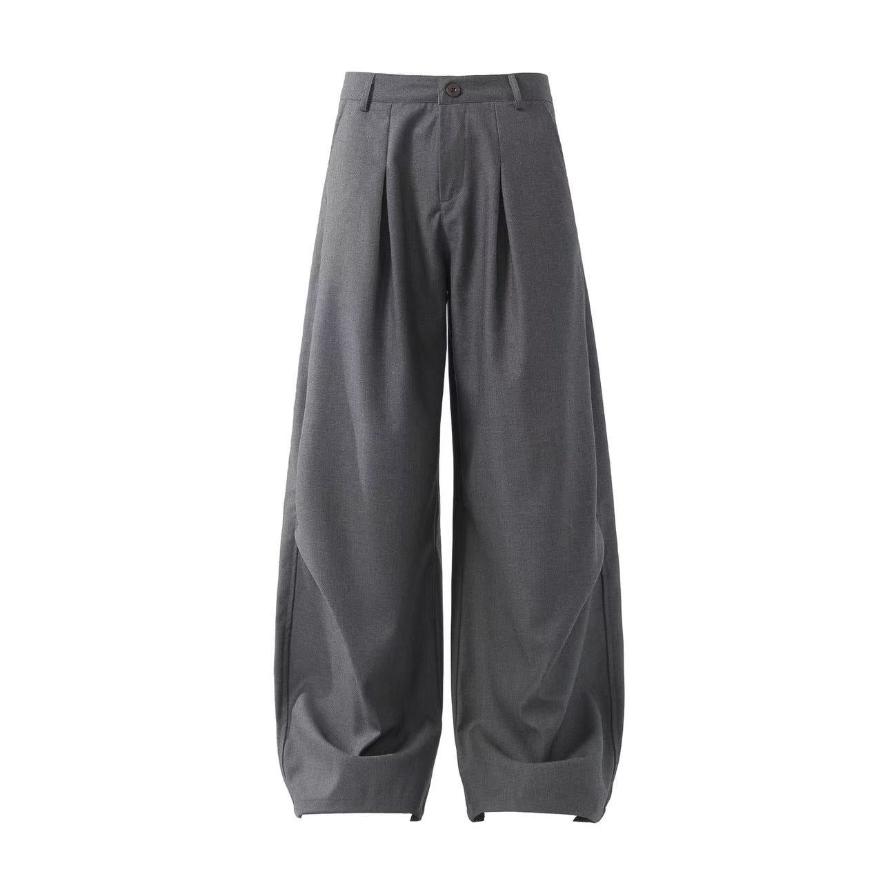 Wide-Leg Baggy Suit Pants