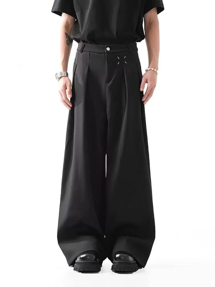 Cleanfit Wide-Leg Suit Pants