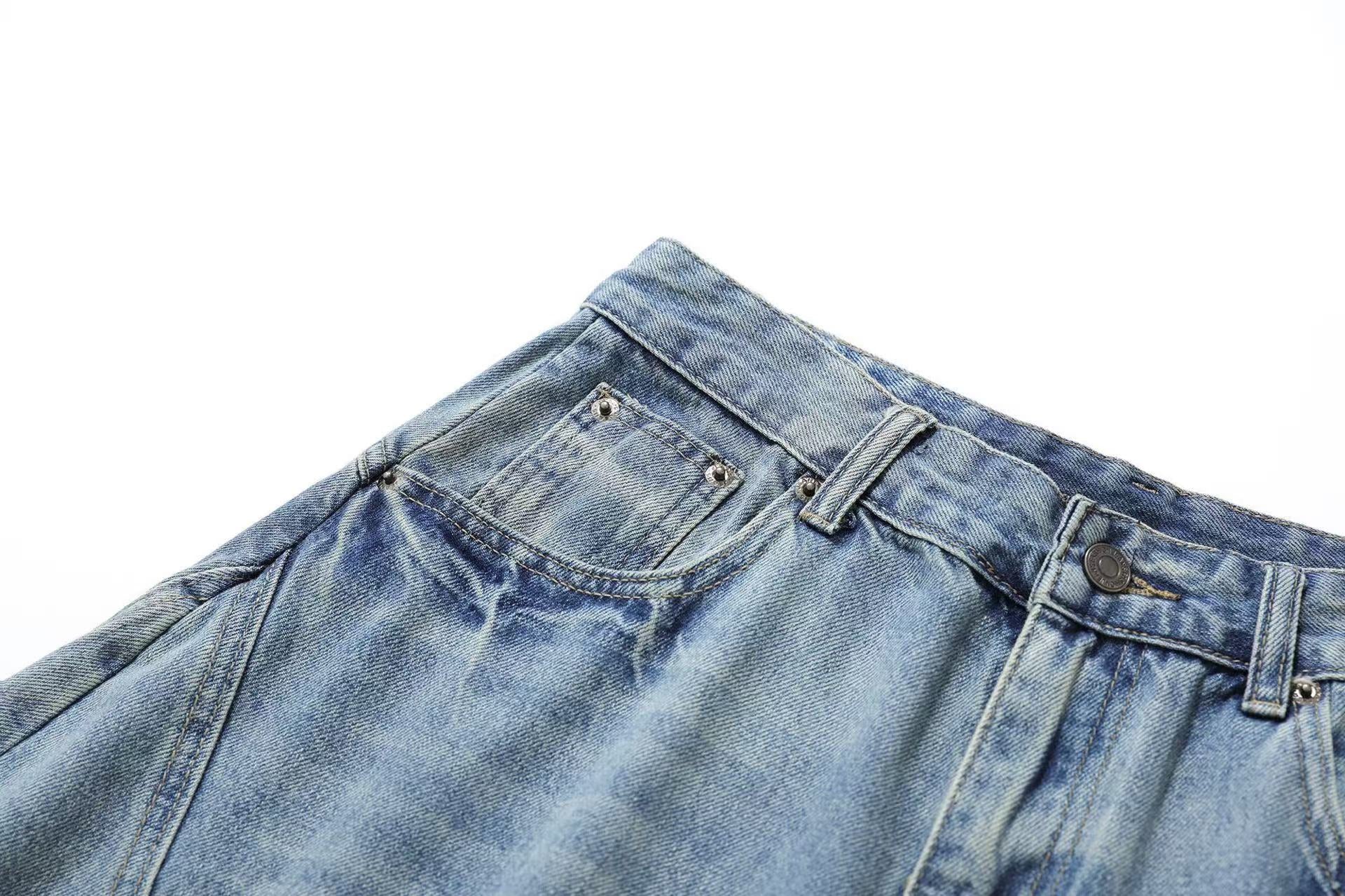 Wide-Leg  Baggy Knee-Length Shorts