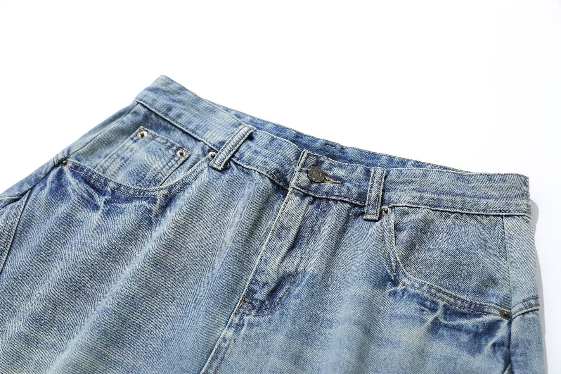 Wide-Leg  Baggy Knee-Length Shorts