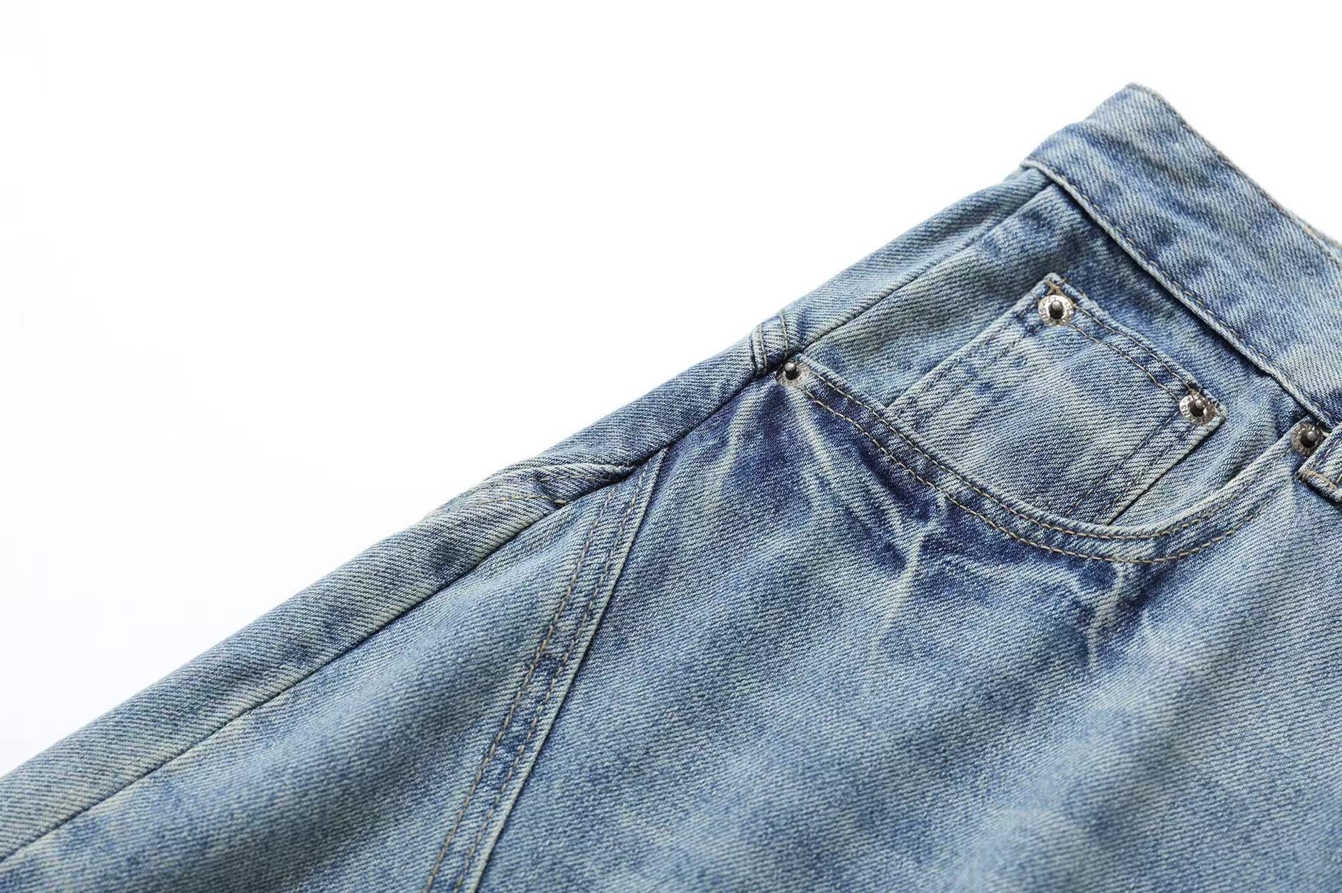 Wide-Leg  Baggy Knee-Length Shorts