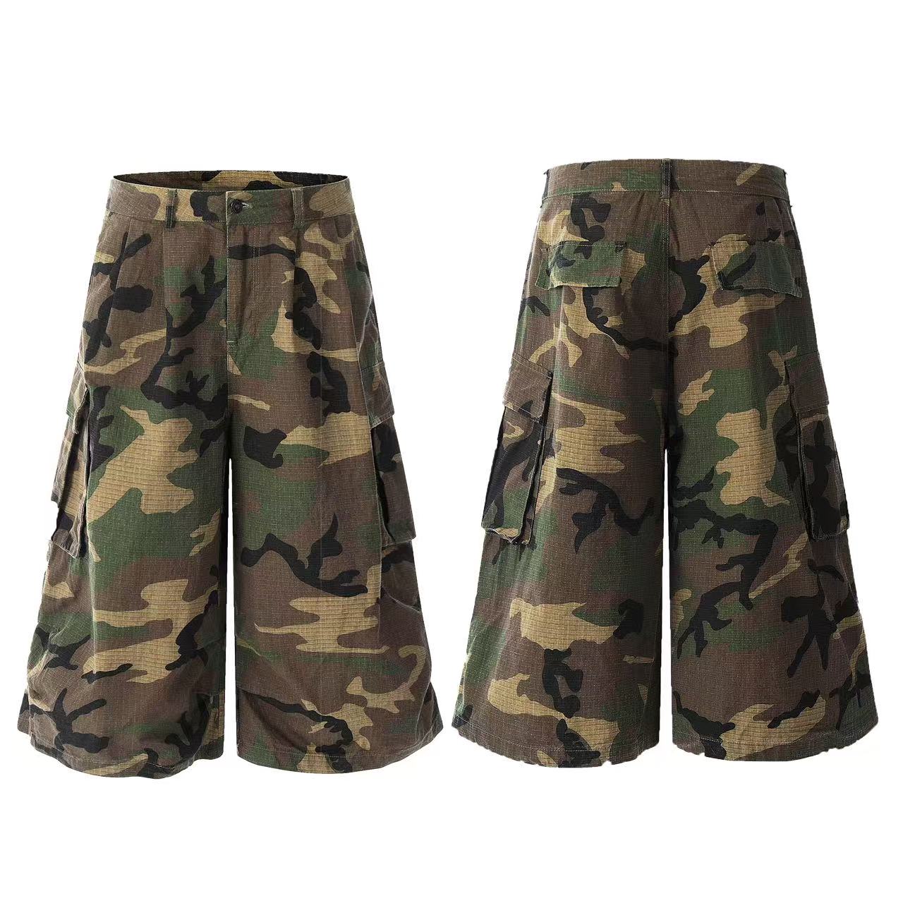 Camo Knee-Length Shorts